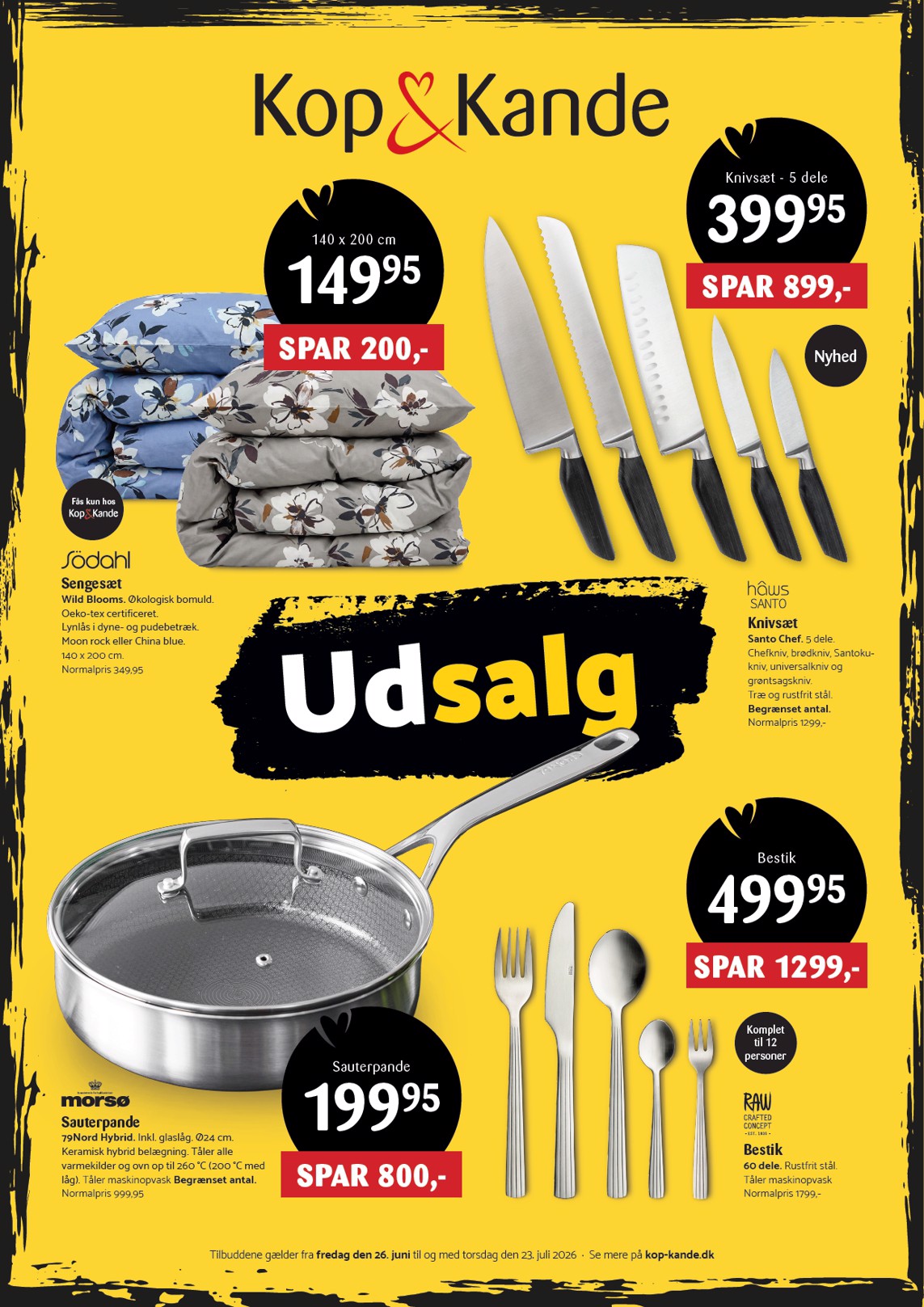 kopkande - Aktuel Kop&Kande - Mere udsalg sommer 2026 tilbudsavis fra fredag, 26.06.2026 til torsdag, 23.07.2026 - page: 1