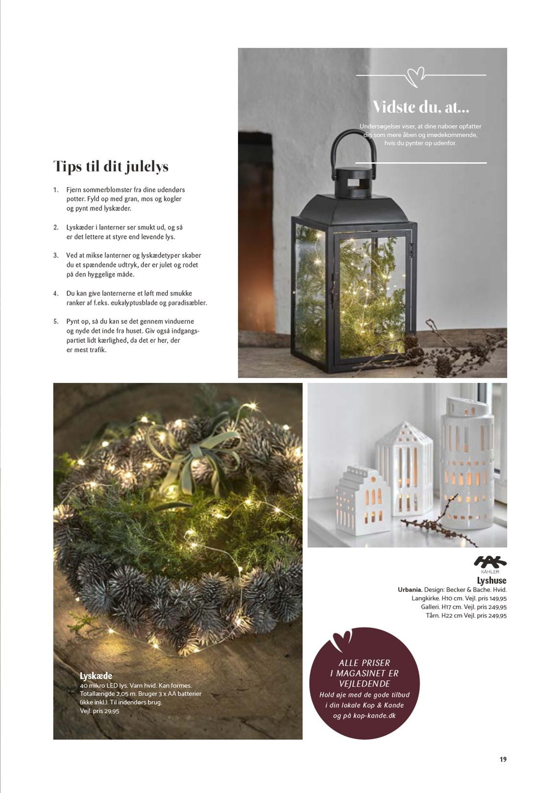 kopkande - Kop&Kande - Ønsker - Inspiration og gode råd... tilbudsavis gyldig fra 01.11. til 31.12. - page: 19