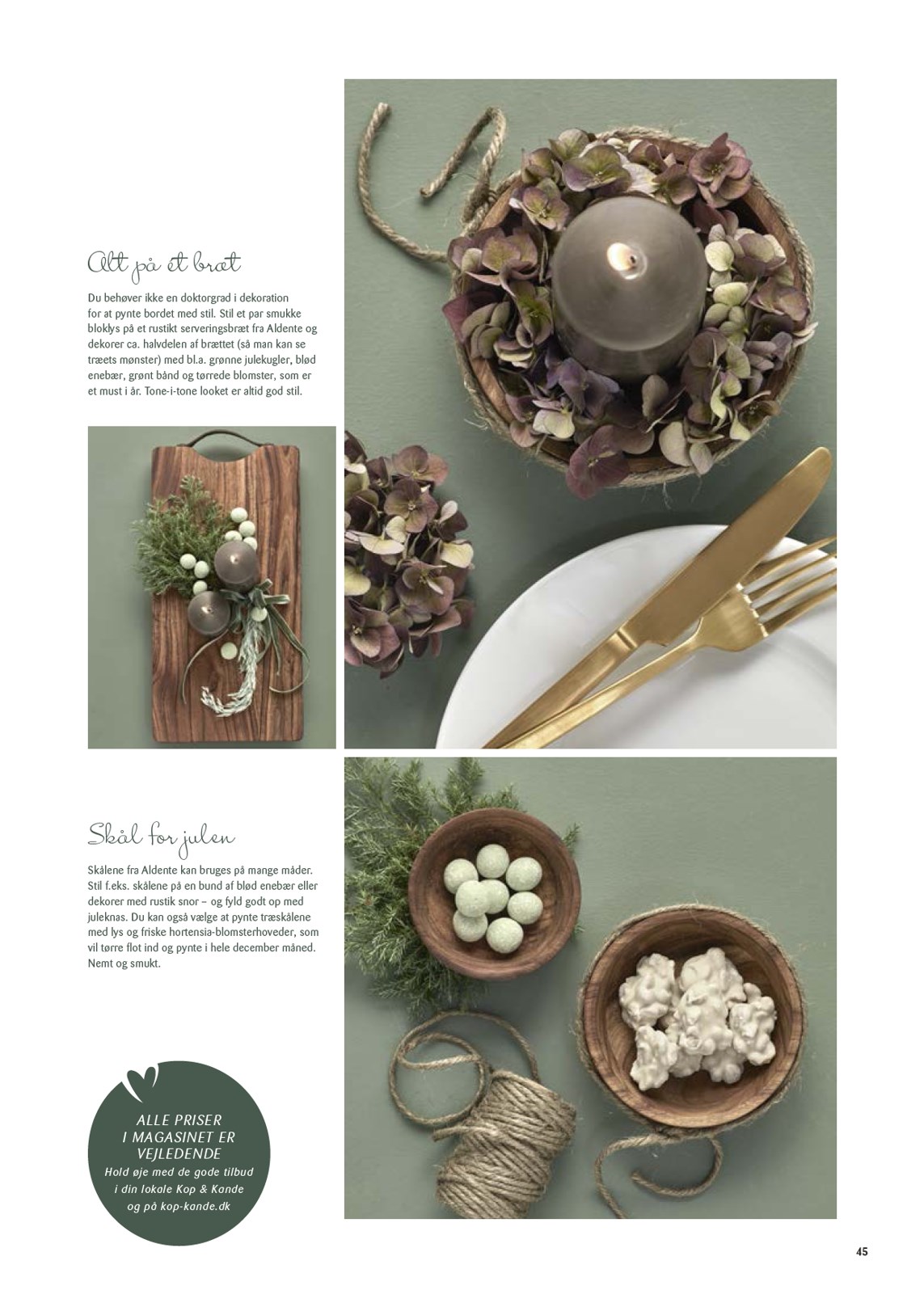 kopkande - Kop&Kande - Ønsker - Inspiration og gode råd... tilbudsavis gyldig fra 01.11. til 31.12. - page: 45
