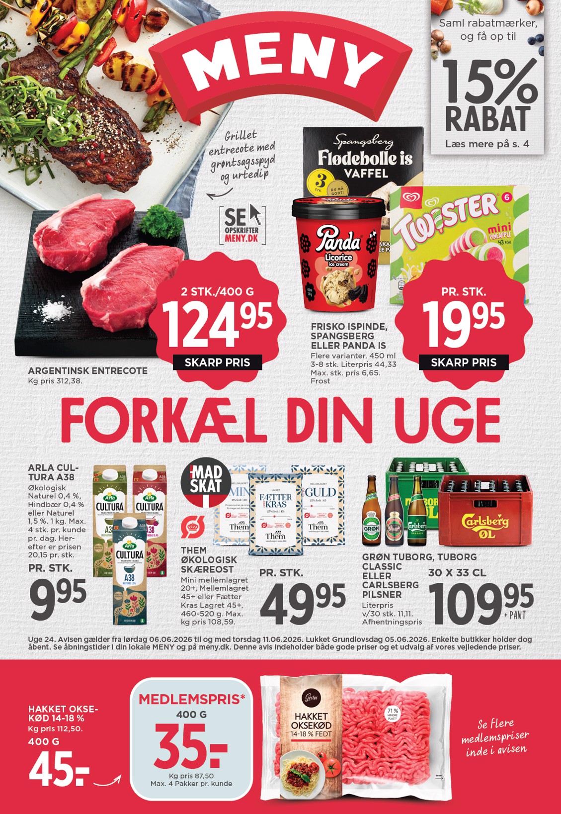 meny - Meny tilbudsavis for næste uge fra lørdag, 06.06.2026 til torsdag, 11.06.2026