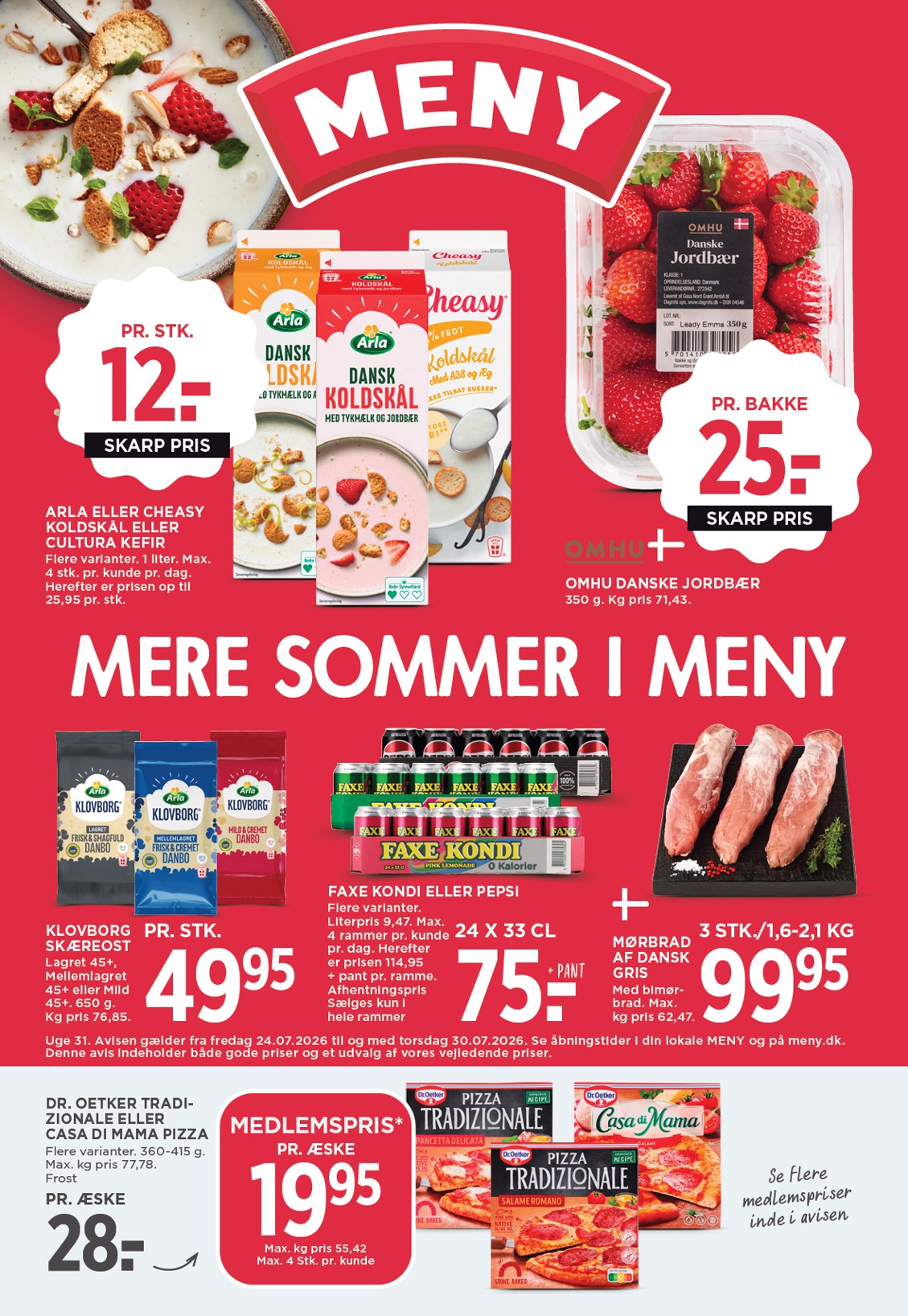 meny - Meny tilbudsavis for næste uge fra fredag, 24.07.2026 til torsdag, 30.07.2026