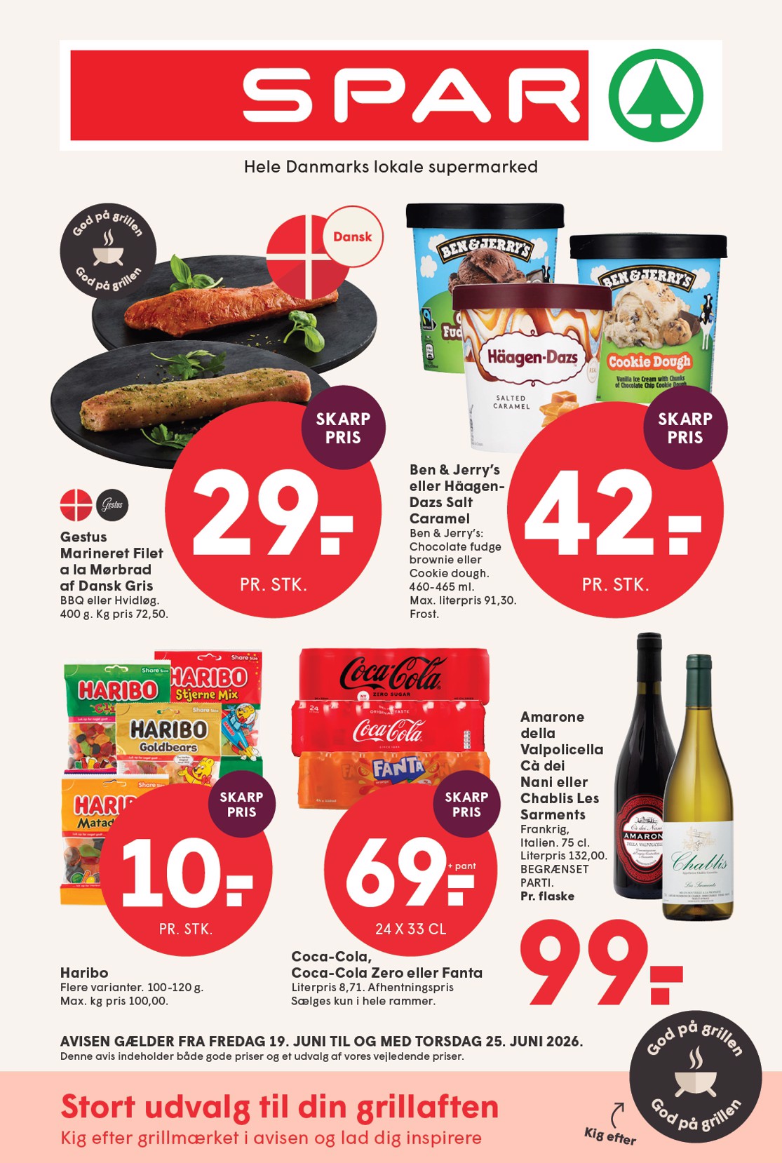 spar - Spar tilbudsavis for næste uge fra fredag, 19.06.2026 til torsdag, 25.06.2026 - page: 1
