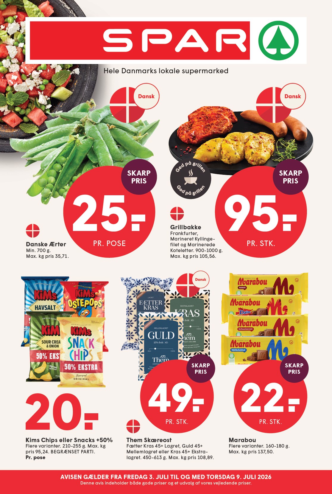 spar - Spar tilbudsavis for næste uge fra fredag, 03.07.2026 til torsdag, 09.07.2026
