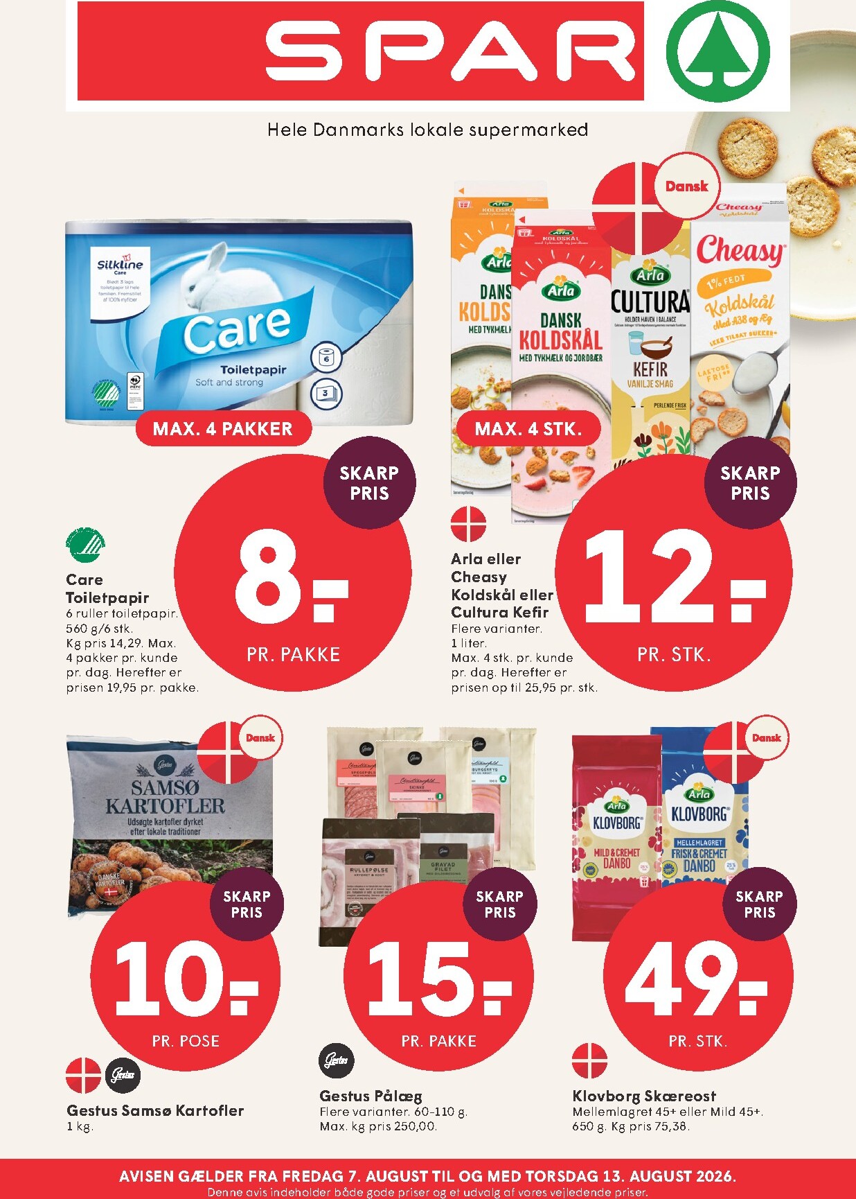 spar - Aktuel Spar tilbudsavis fra fredag, 07.08.2026 til torsdag, 13.08.2026