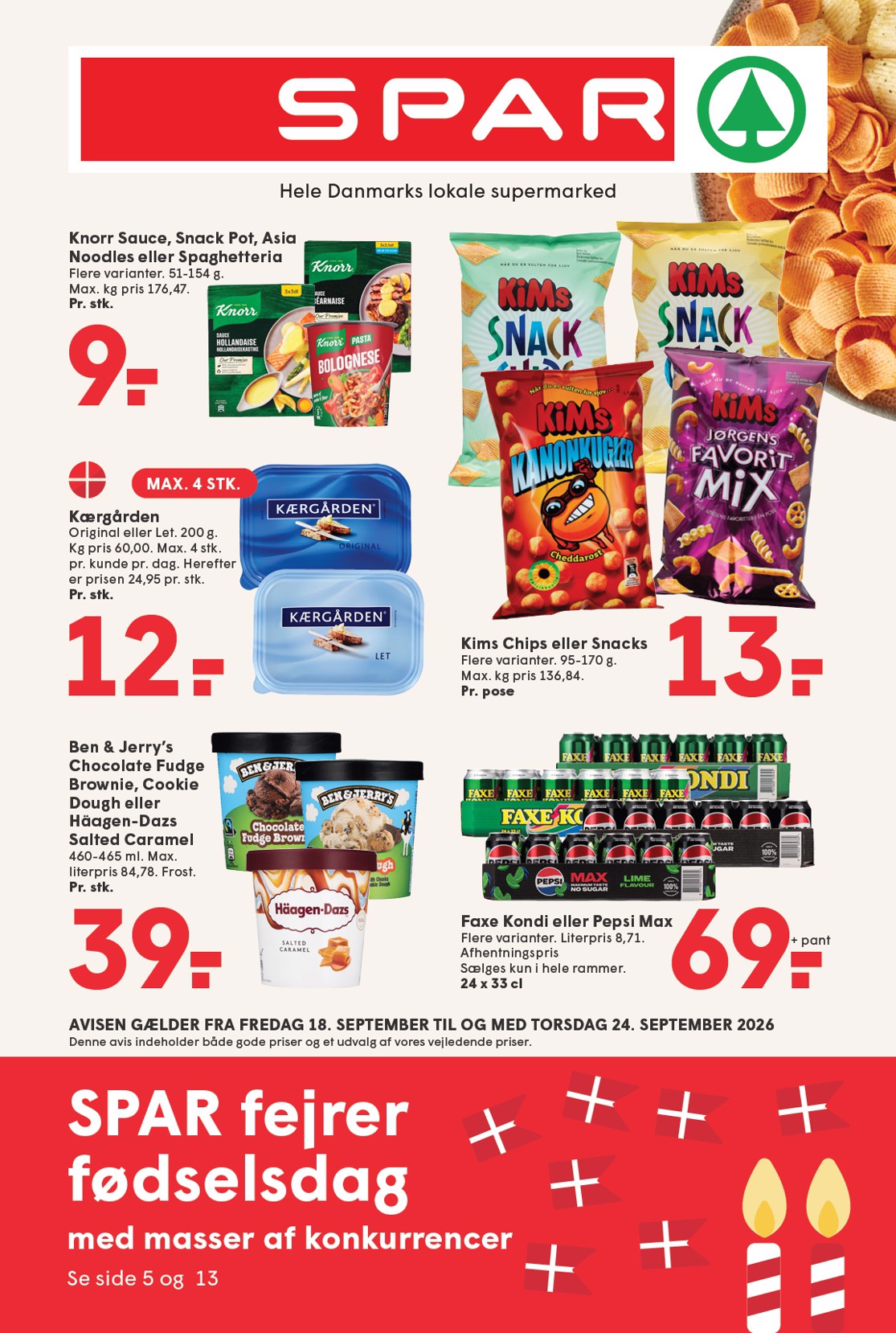 spar - Spar tilbudsavis for næste uge fra fredag, 18.09.2026 til torsdag, 24.09.2026 - page: 1