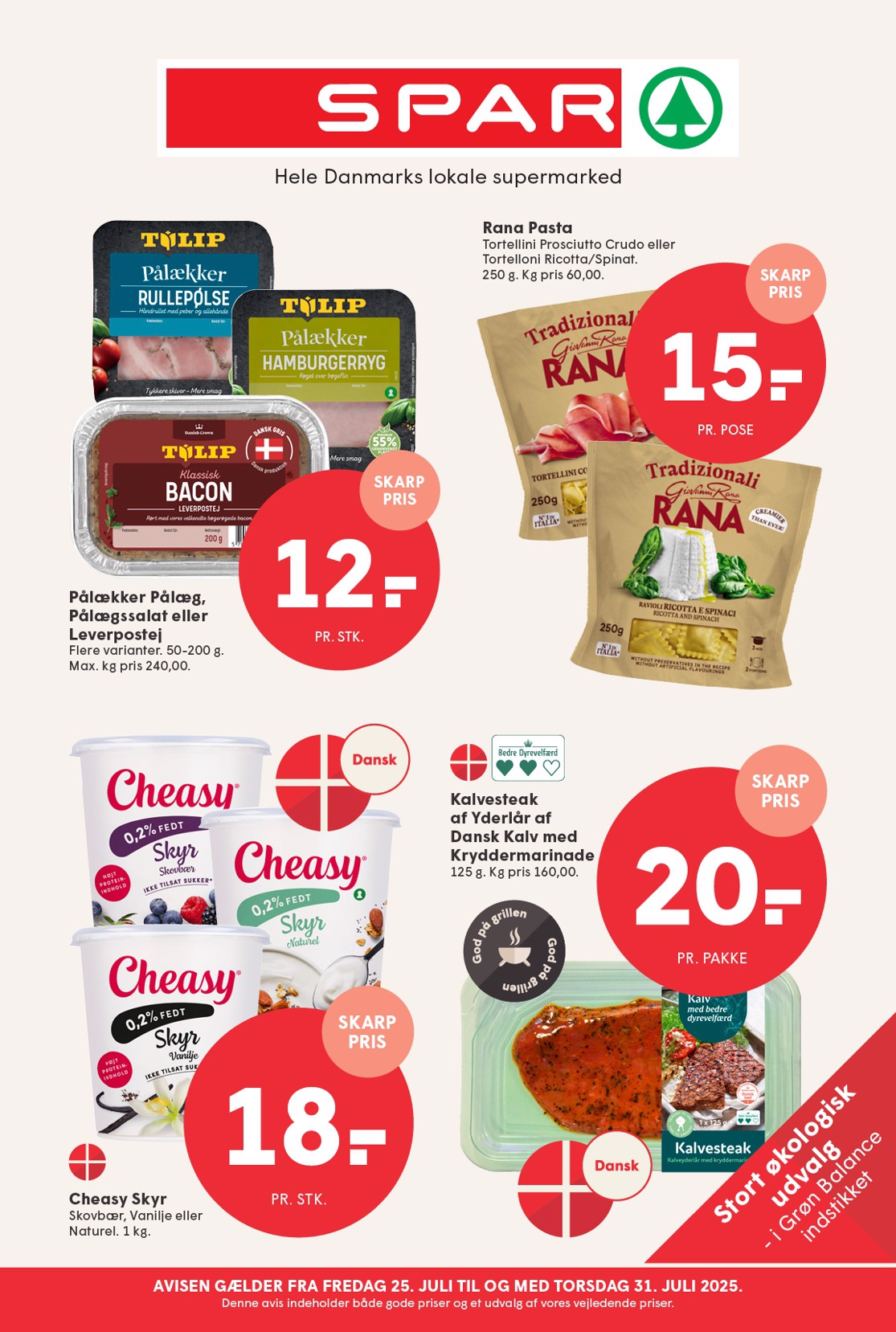 spar - Spar tilbudsavis gyldig fra 25.07. til 31.07. - page: 1