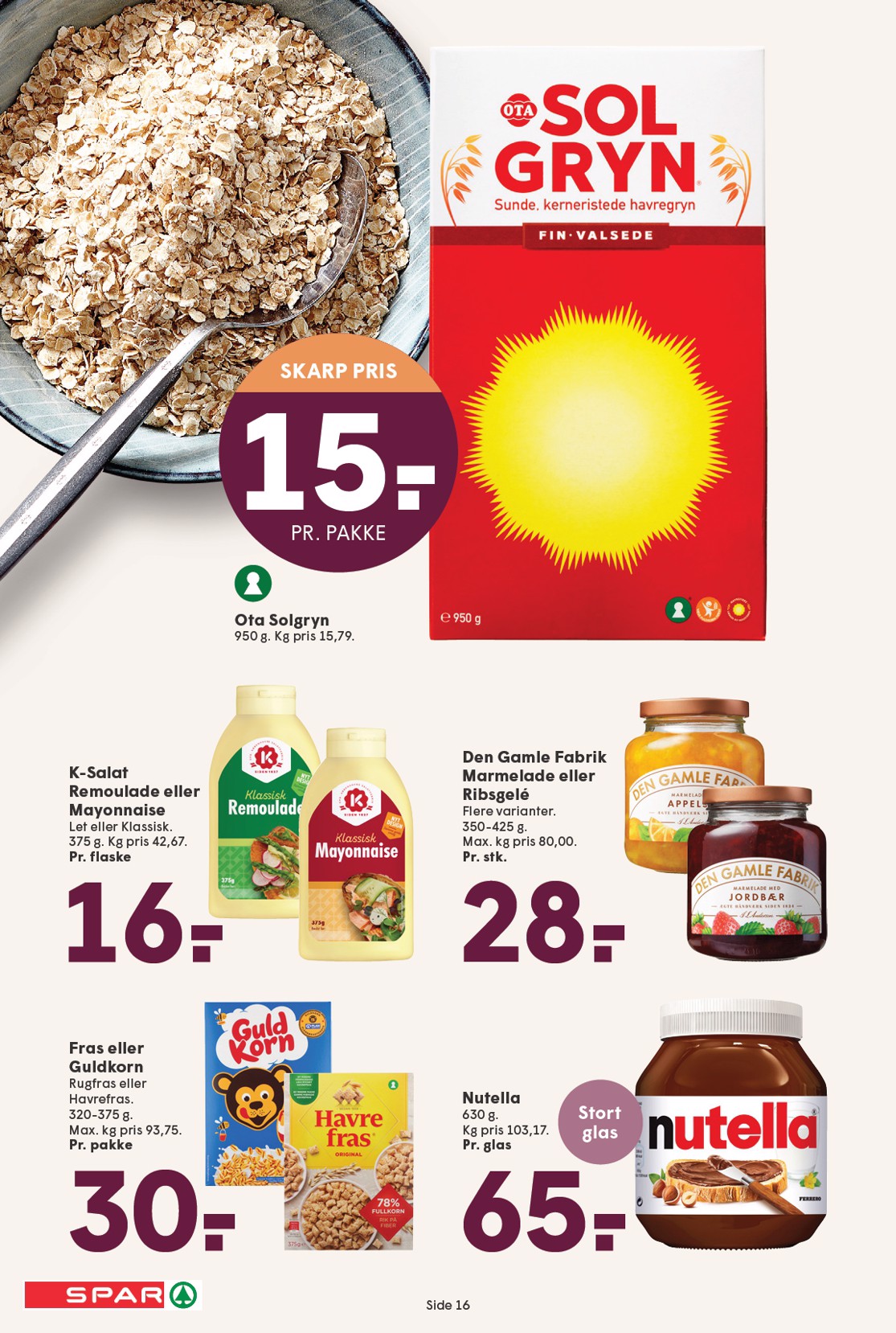 spar - Spar tilbudsavis gyldig fra 24.10. til 30.10. - page: 16