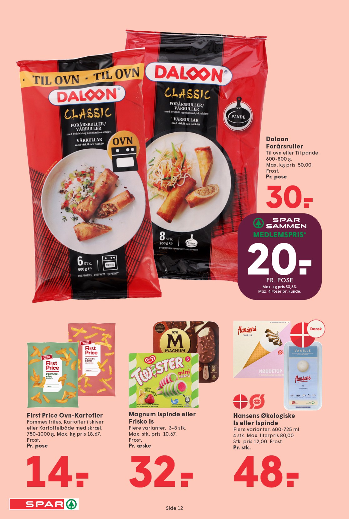 spar - Spar tilbudsavis gyldig fra 16.01. til 22.01. - page: 12