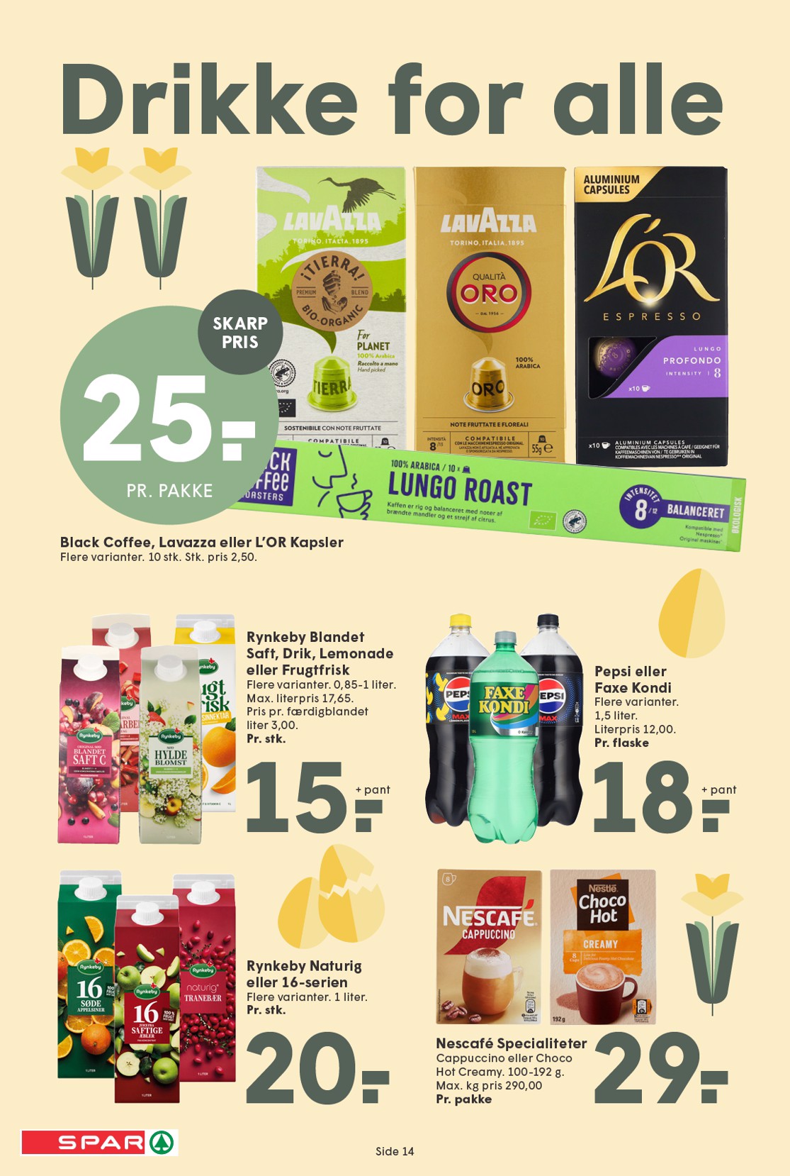 spar - Spar tilbudsavis gyldig fra 13.03.2026 til 19.03.2026 - page: 14