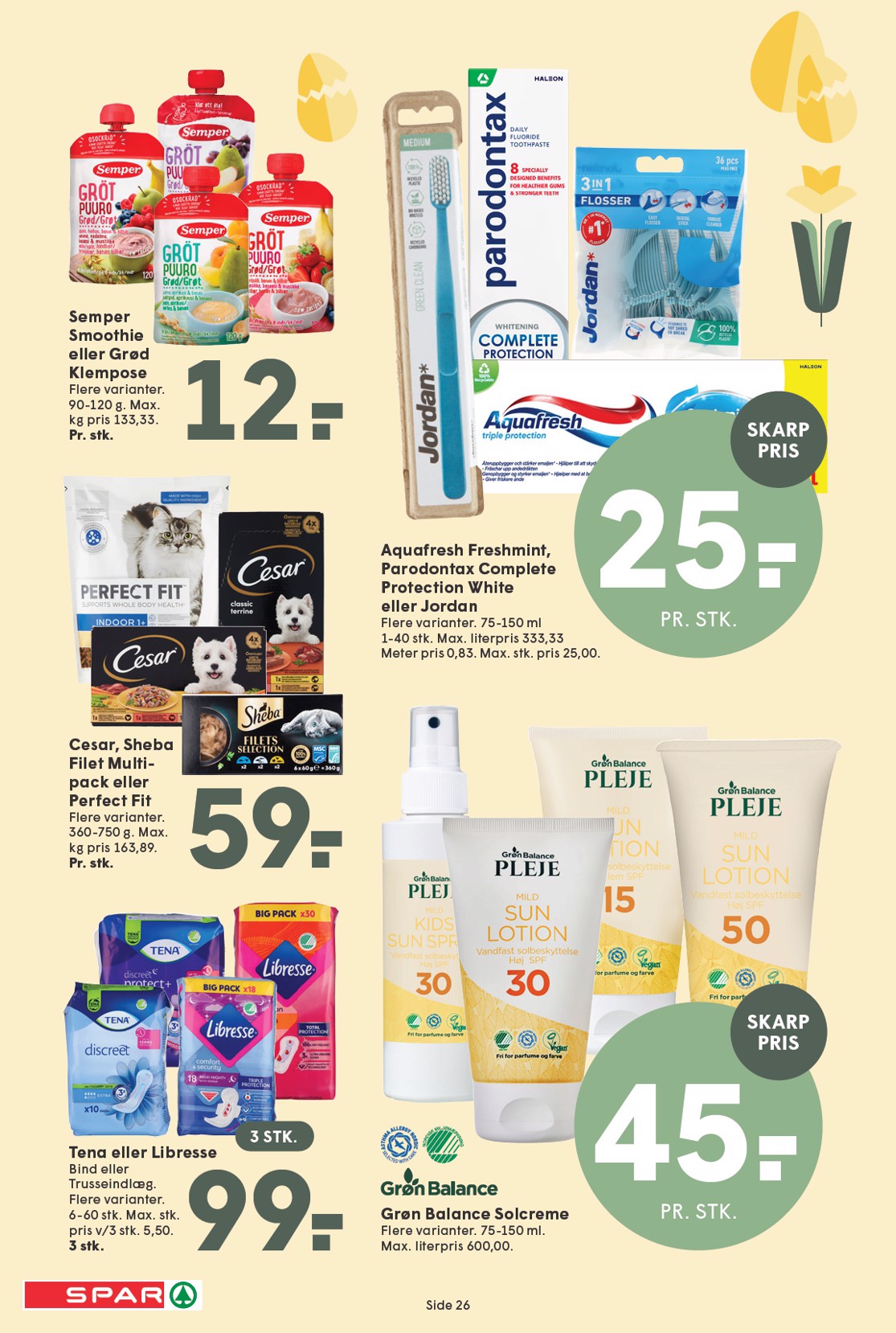 spar - Spar tilbudsavis gyldig fra 20.03.2026 til 26.03.2026 - page: 26