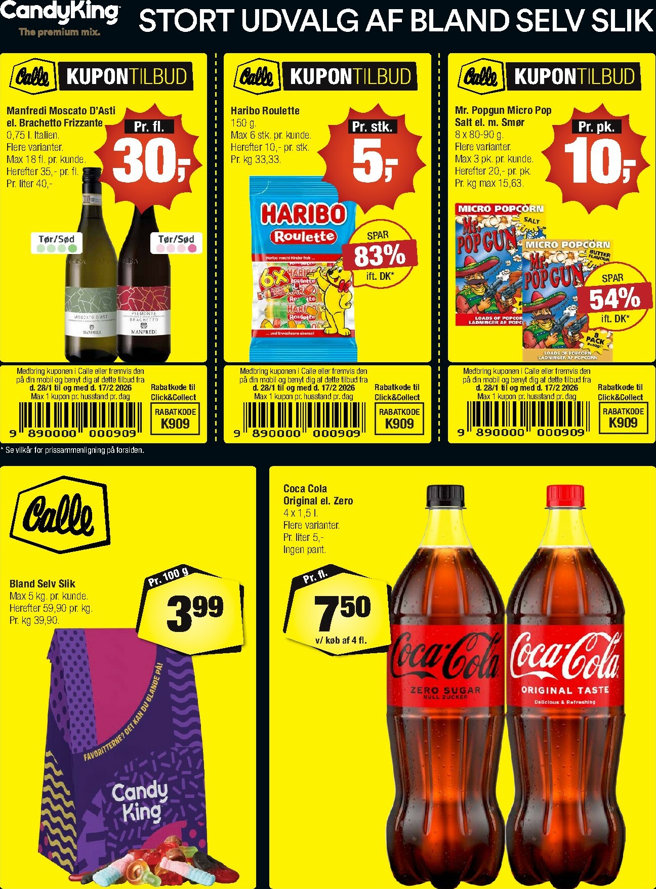 calle - Calle - Danske kupontilbud tilbudsavis gyldig fra 28.01. til 17.02.