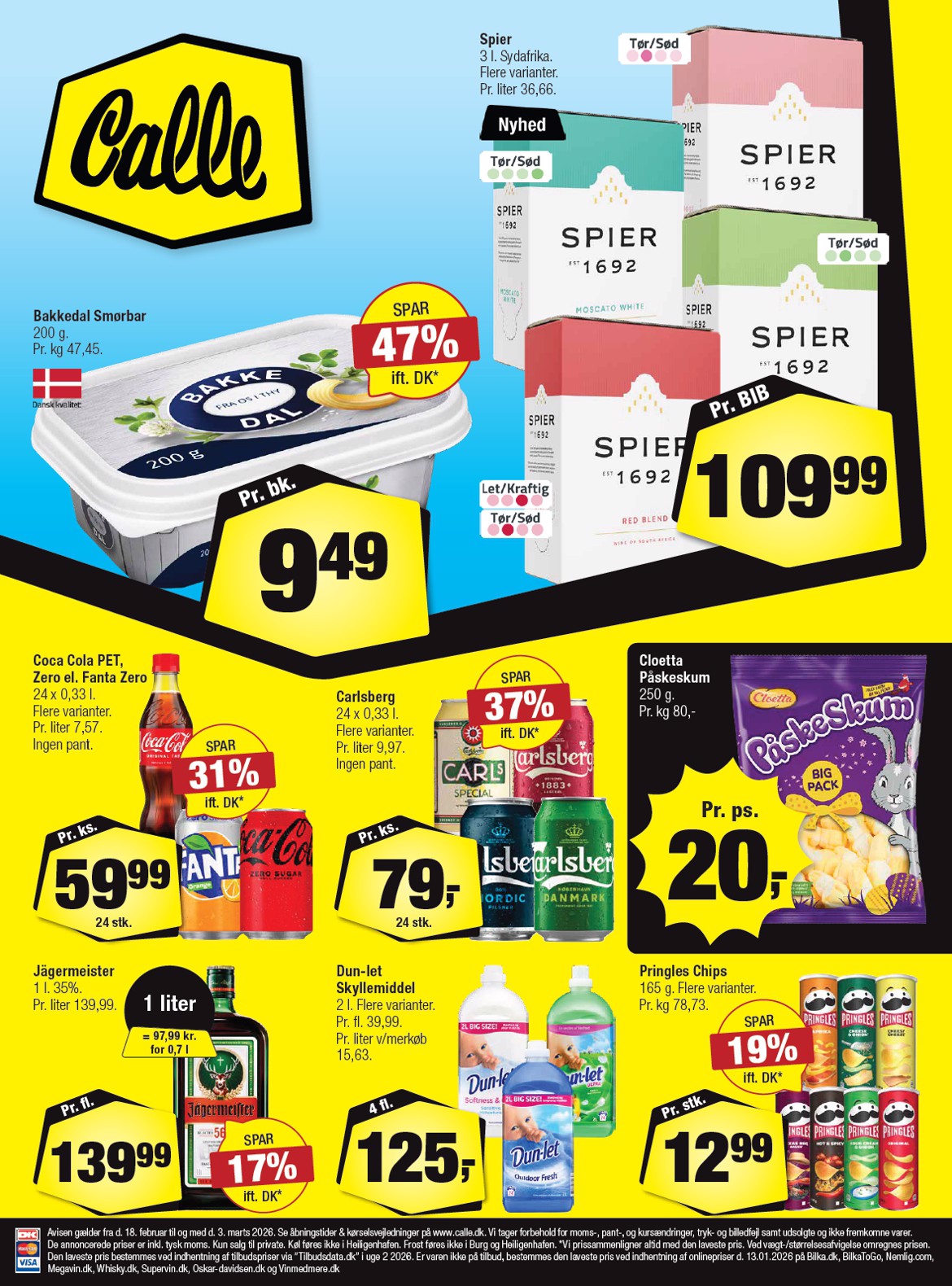 calle - Calle tilbudsavis gyldig fra 18.02.2026 til 03.03.2026