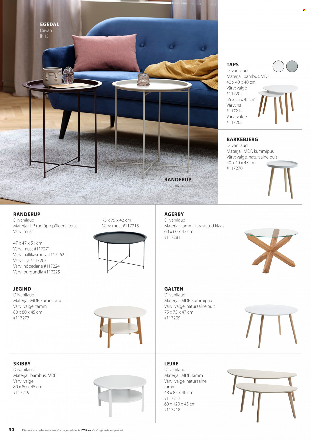 jysk - JYSK kliendileht - Mööblikataloog - page: 30