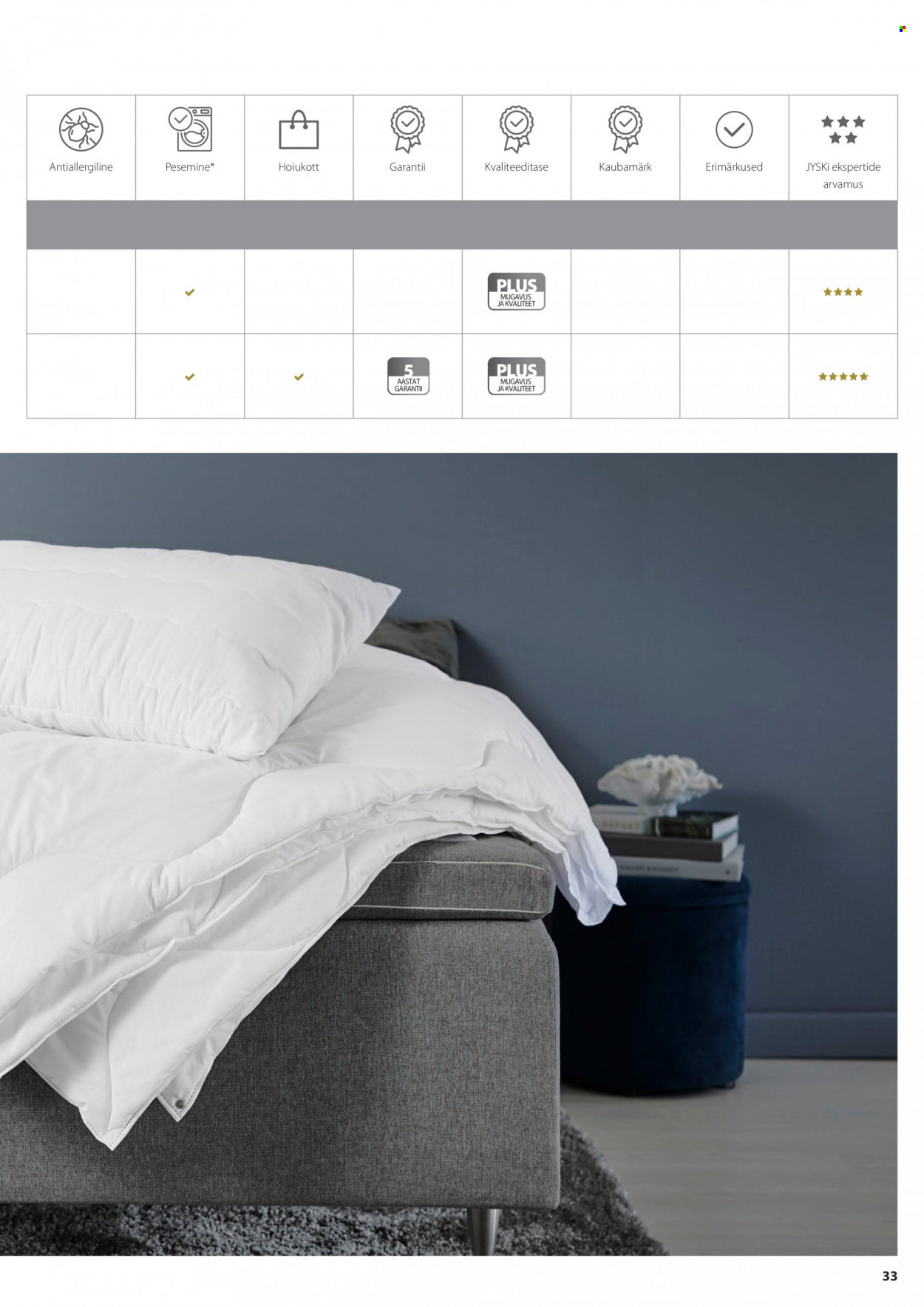 jysk - JYSK kliendileht - Tekkide, patjade ja voodipesu - page: 33