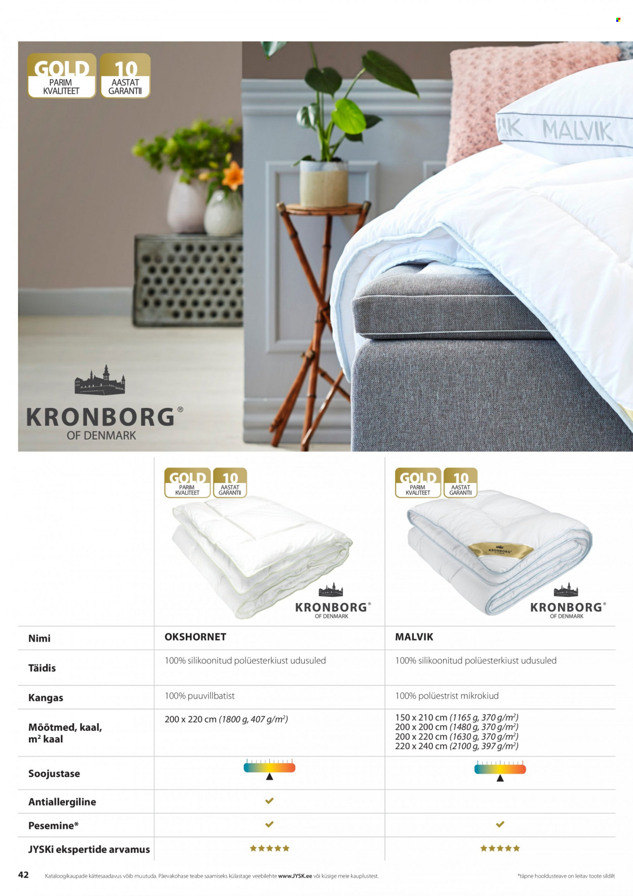 jysk - JYSK kliendileht - Tekkide, patjade ja voodipesu - page: 42