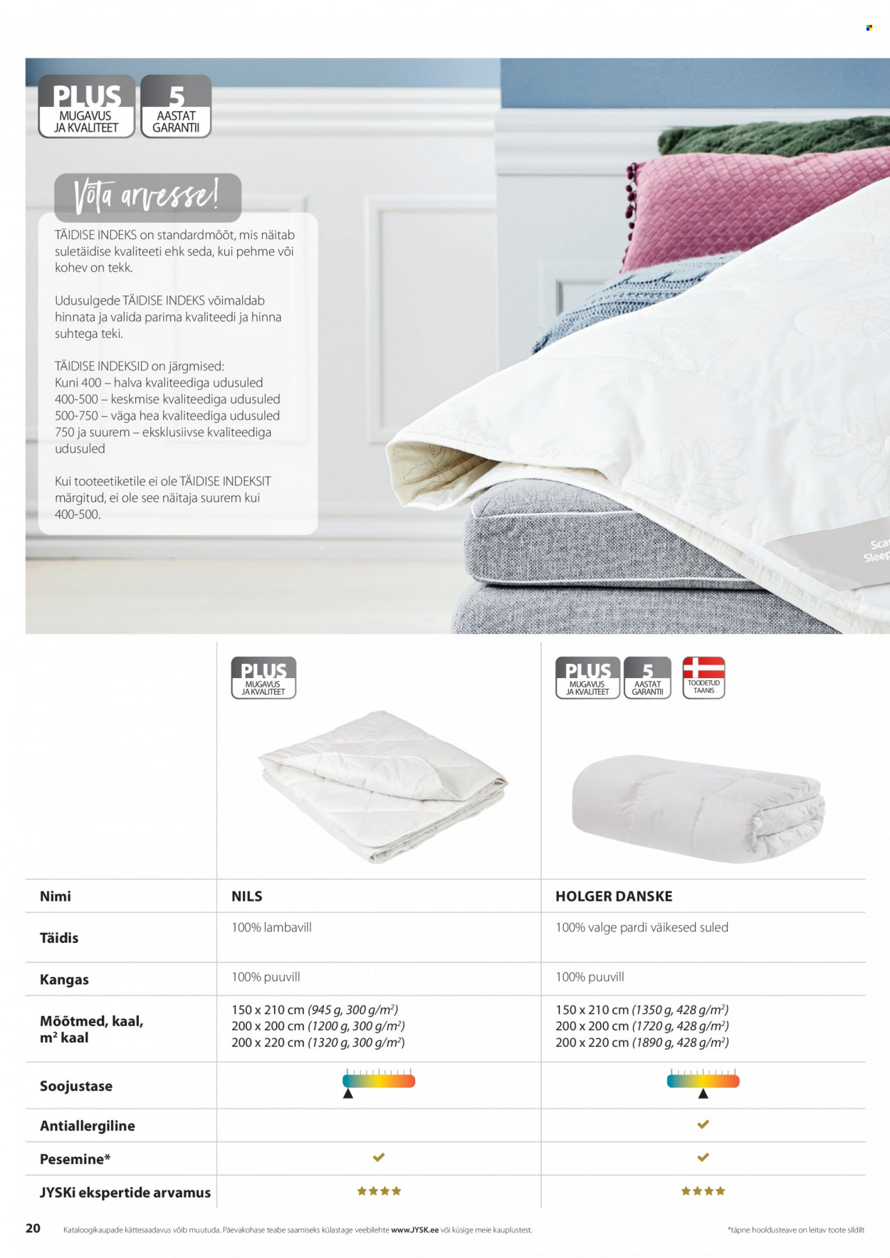 jysk - JYSK kliendileht - Tekkide, patjade ja voodipesu - page: 20