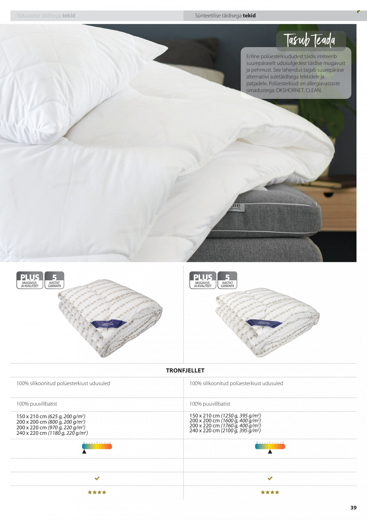 jysk - JYSK kliendileht - Tekkide, patjade ja voodipesu - page: 39