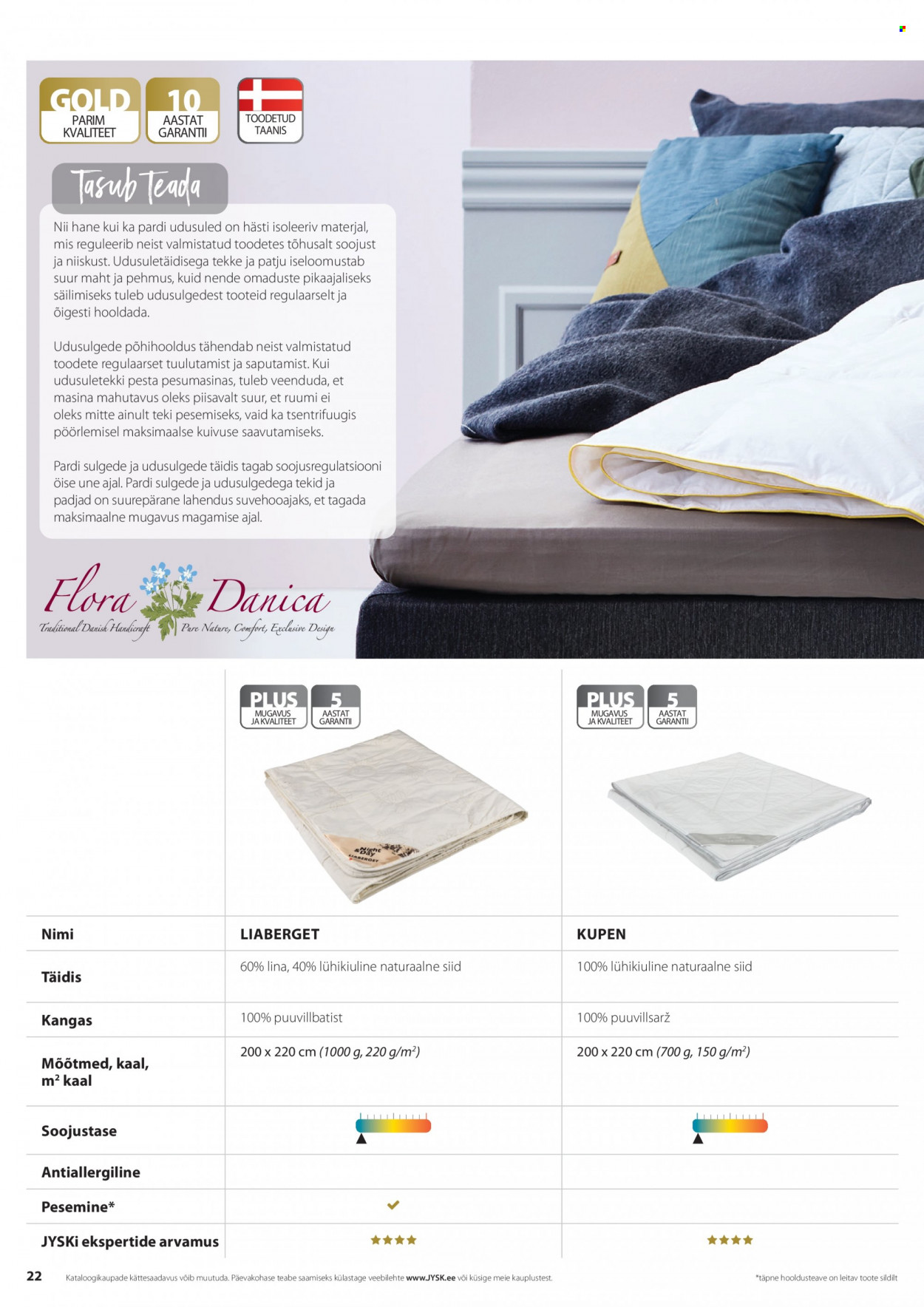 jysk - JYSK kliendileht - Tekkide, patjade ja voodipesu - page: 22