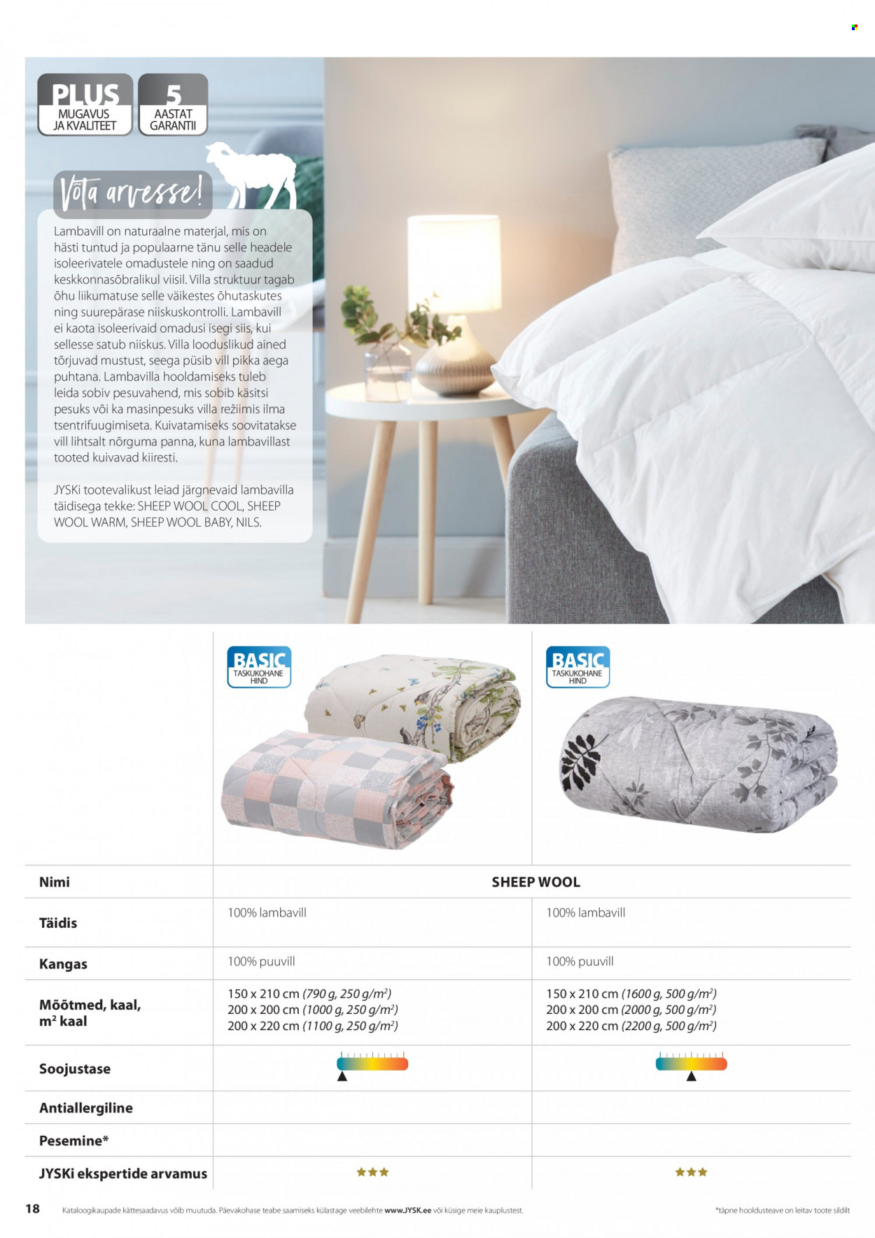 jysk - JYSK kliendileht - Tekkide, patjade ja voodipesu - page: 18