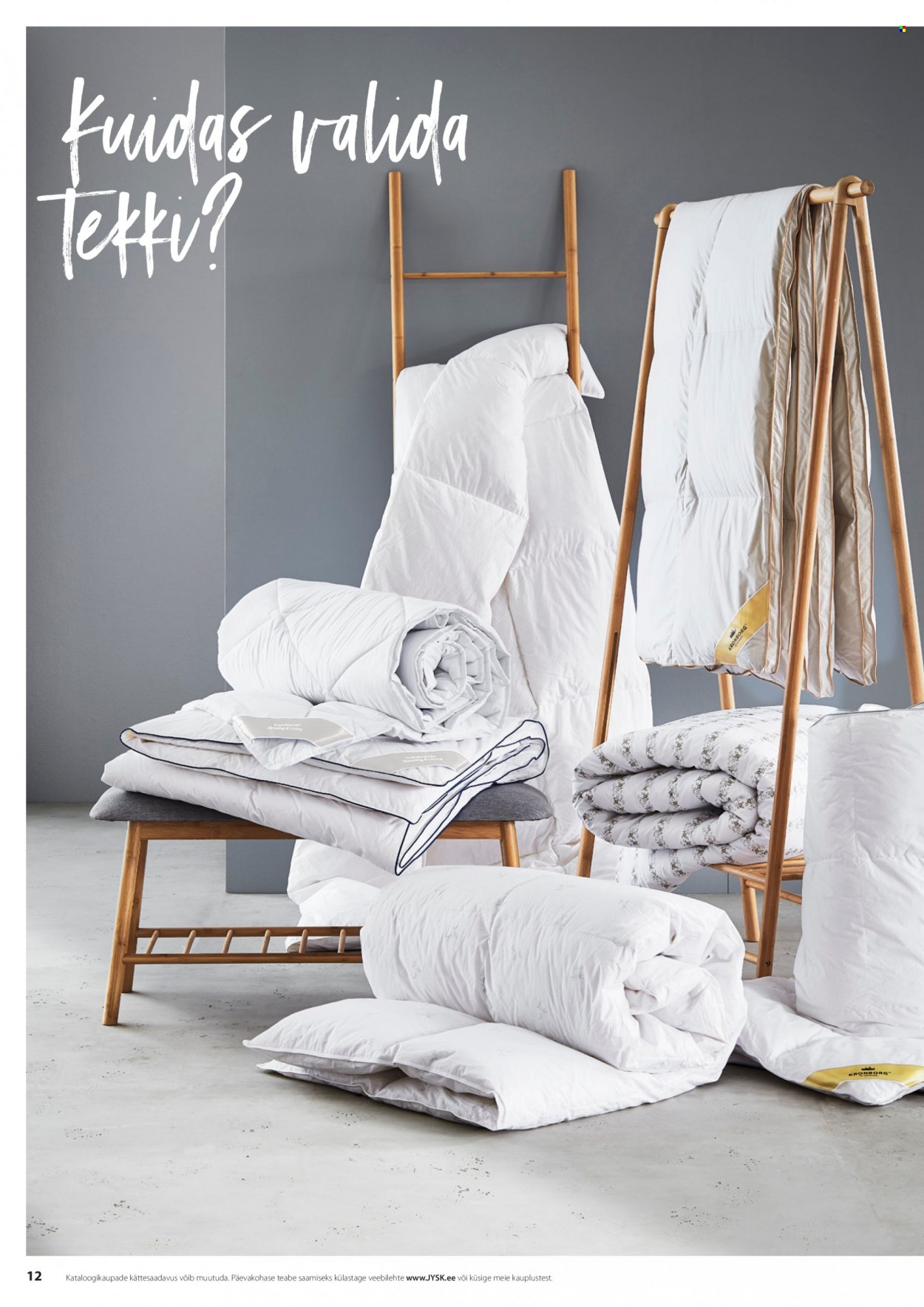 jysk - JYSK kliendileht - Tekkide, patjade ja voodipesu - page: 12
