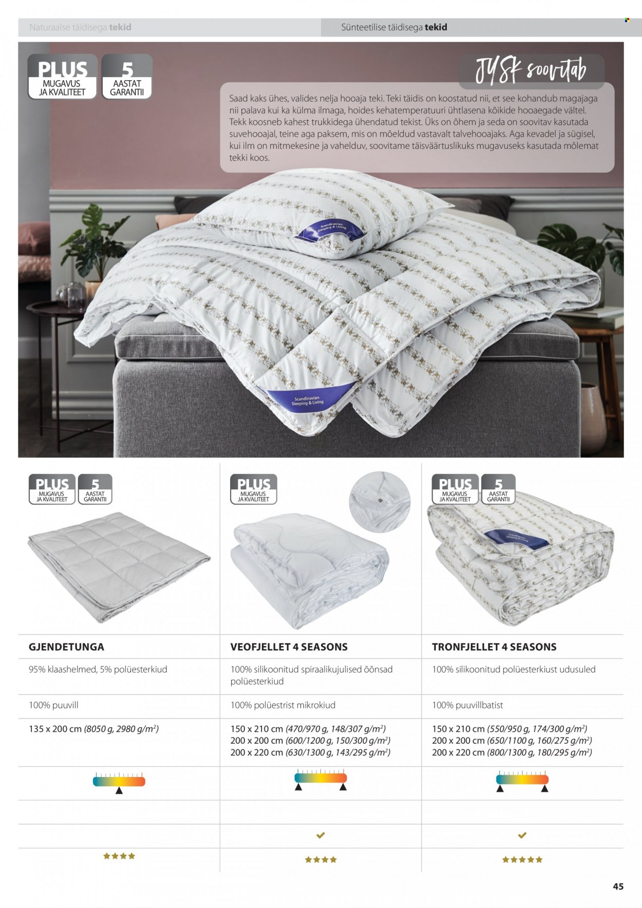 jysk - JYSK kliendileht - Tekkide, patjade ja voodipesu - page: 45