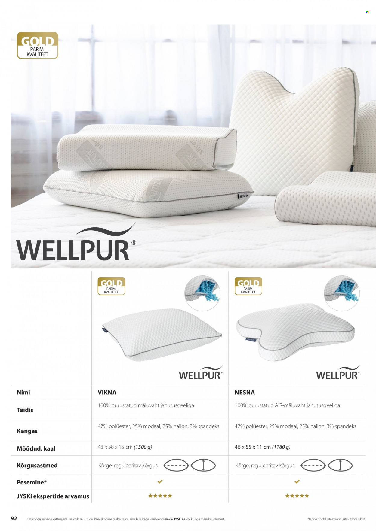 jysk - JYSK kliendileht - Tekkide, patjade ja voodipesu - page: 92