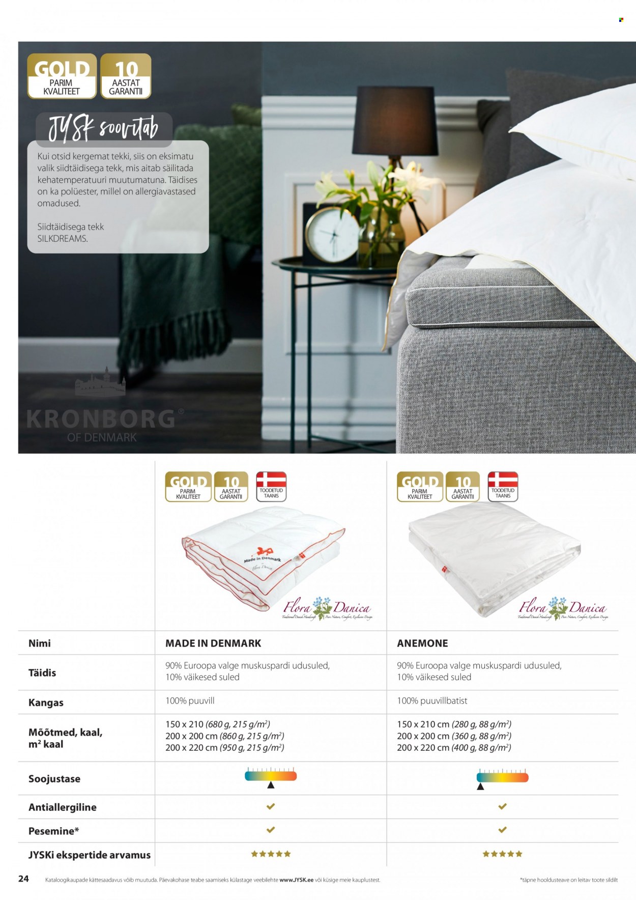 jysk - JYSK kliendileht - Tekkide, patjade ja voodipesu - page: 24