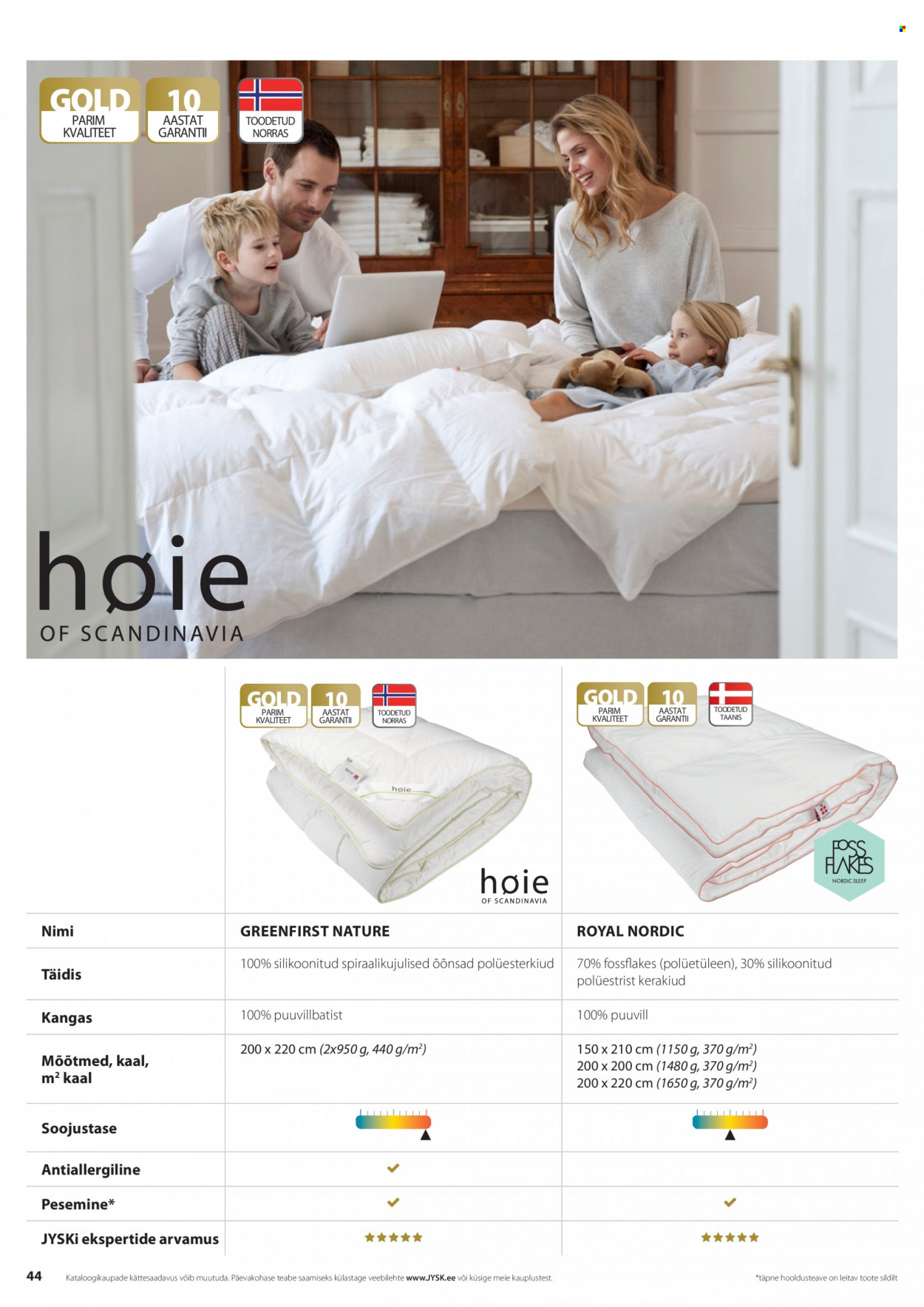 jysk - JYSK kliendileht - Tekkide, patjade ja voodipesu - page: 44