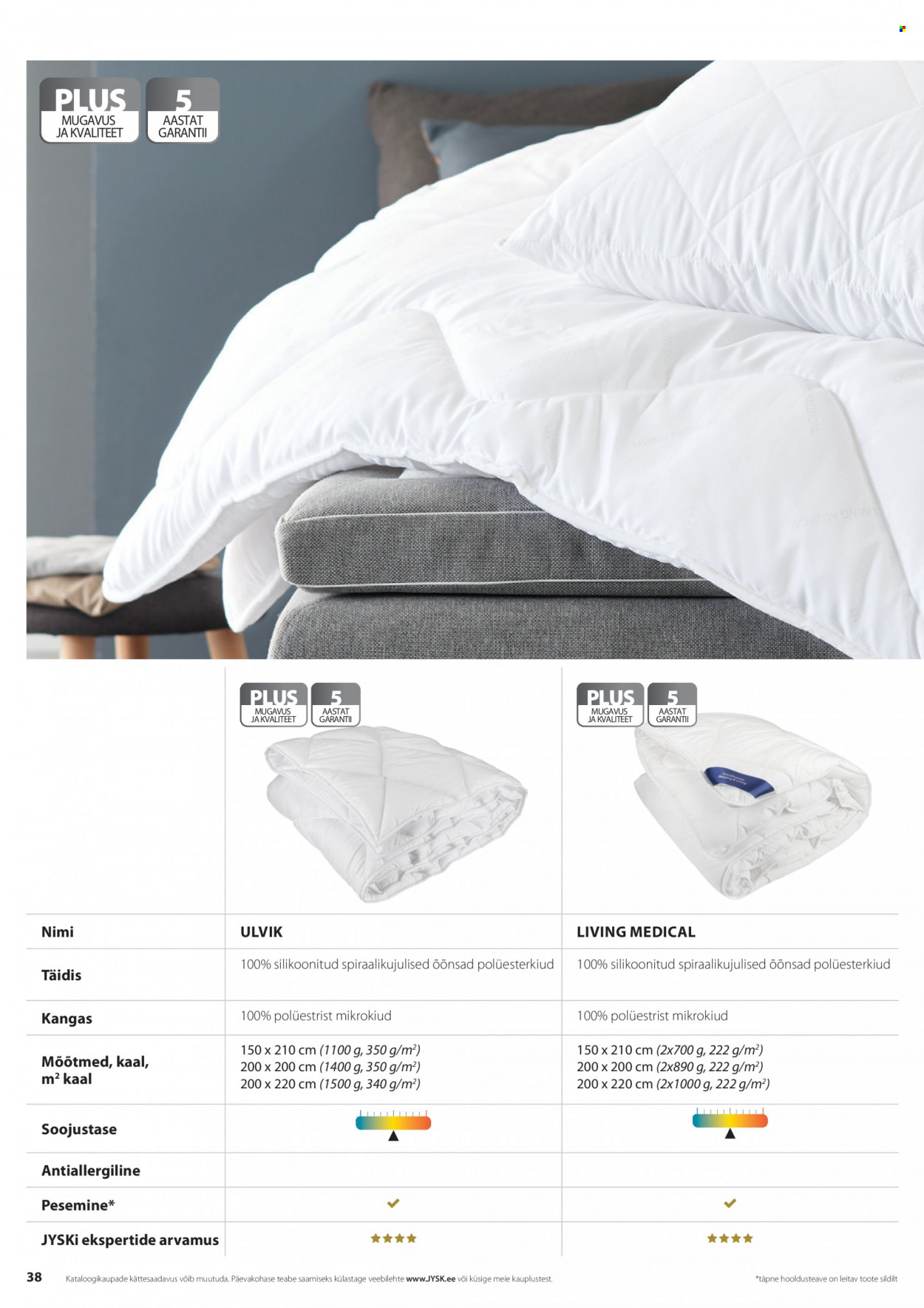 jysk - JYSK kliendileht - Tekkide, patjade ja voodipesu - page: 38