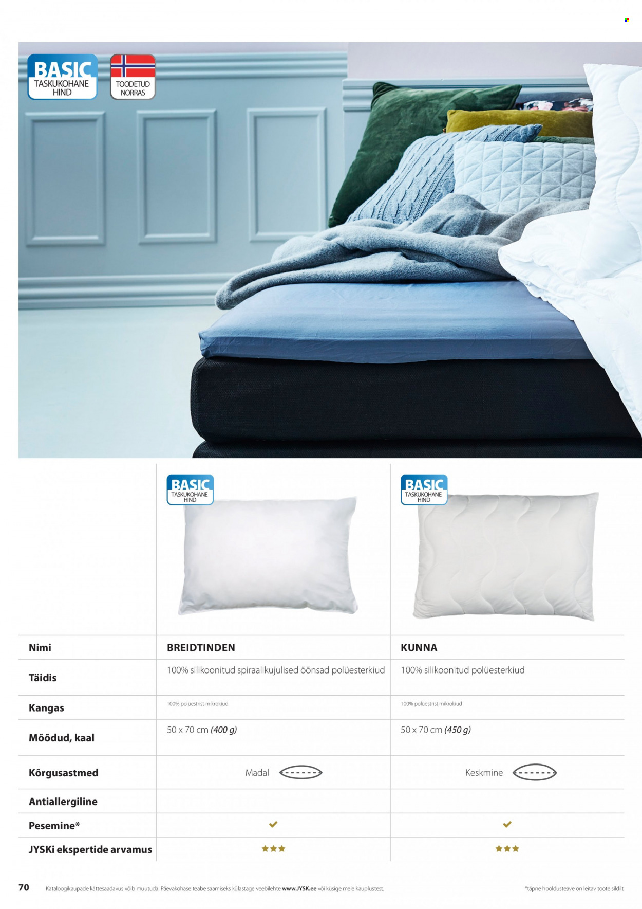 jysk - JYSK kliendileht - Tekkide, patjade ja voodipesu - page: 70