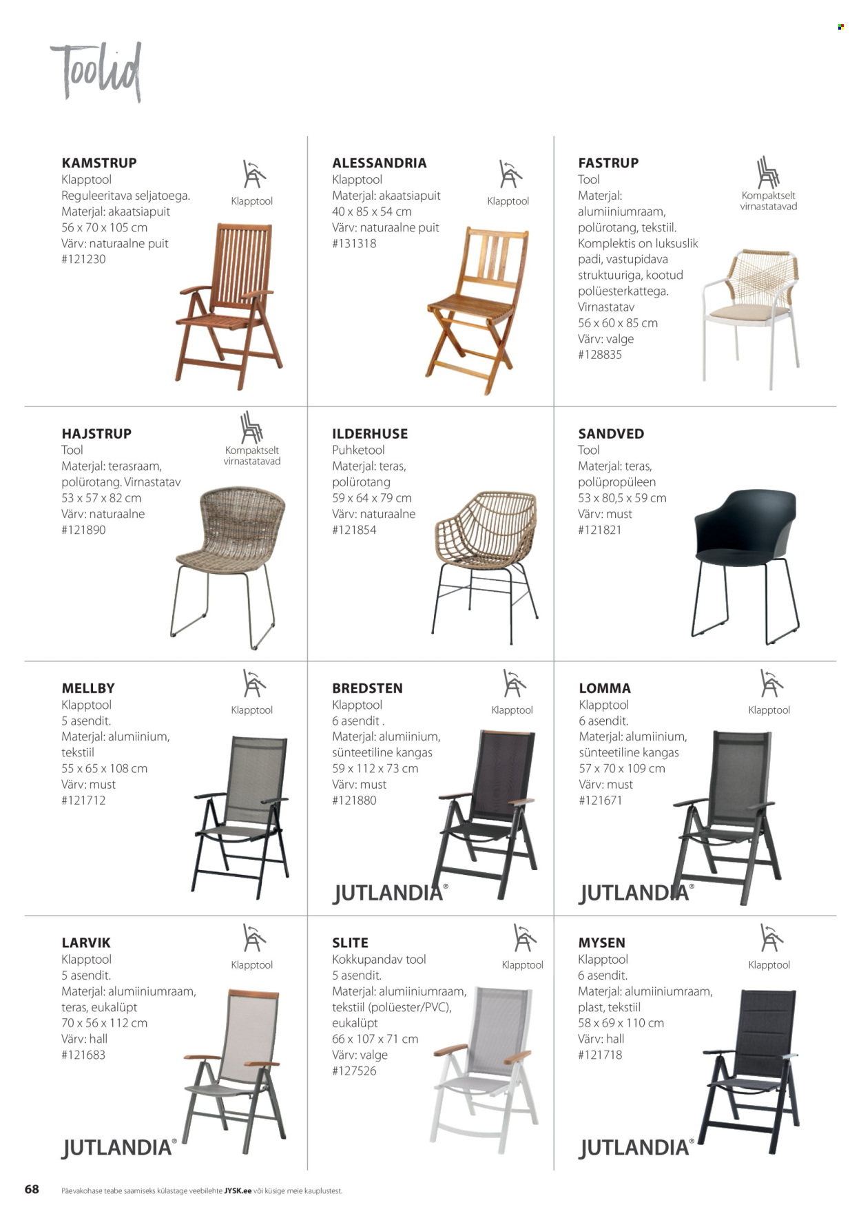 jysk - JYSK kliendileht - Aiamoõõbel ja suvekaubad - page: 68