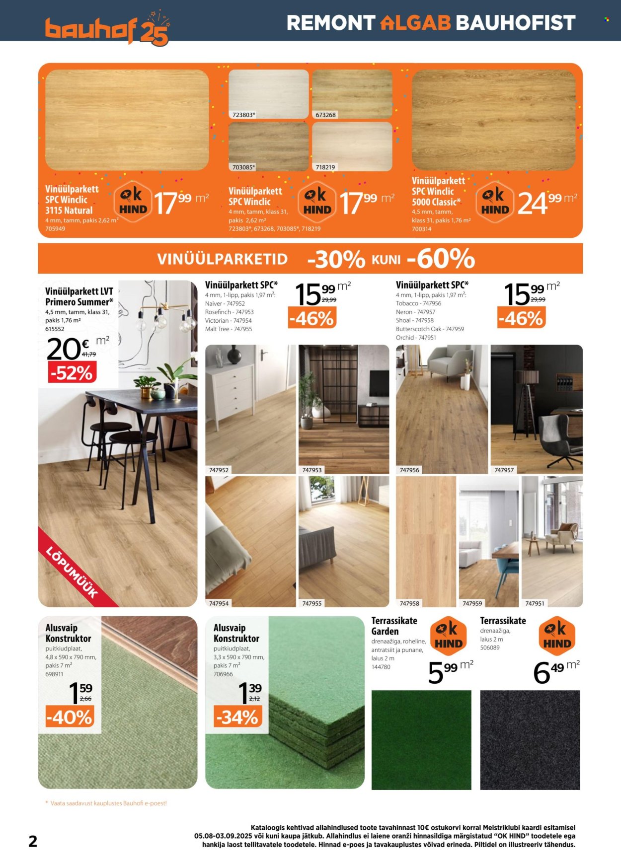 bauhof - Bauhof kliendileht - Kataloogipakkumised (5.08 - 3.09.2025) - page: 2