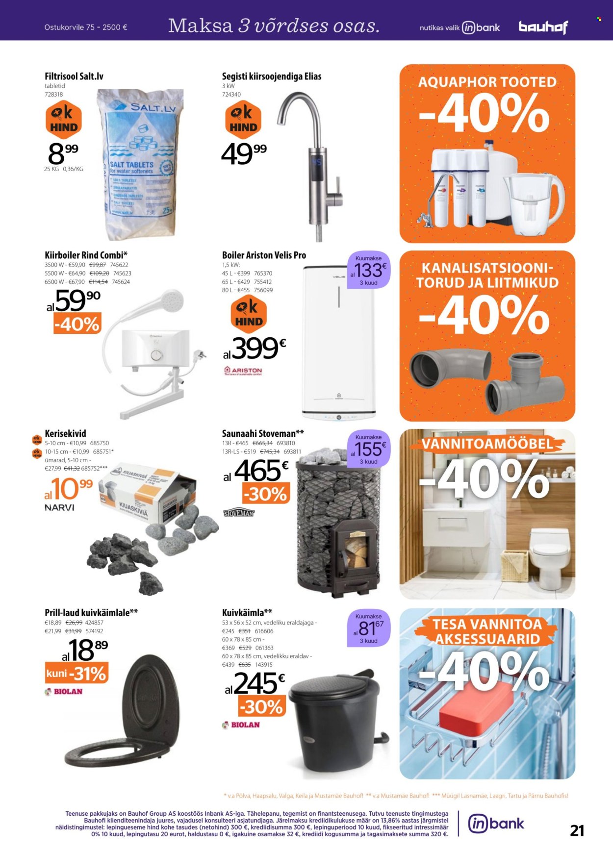bauhof - Bauhof kliendileht - Kataloogipakkumised (5.08 - 3.09.2025) - page: 21