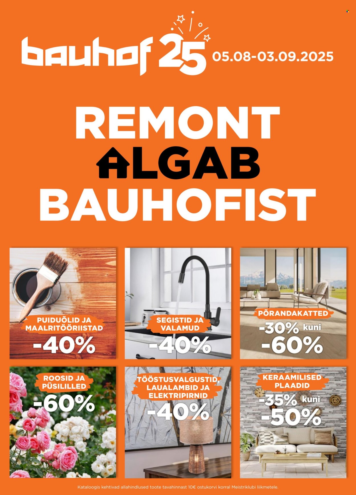 bauhof - Bauhof kliendileht - Kataloogipakkumised (5.08 - 3.09.2025)