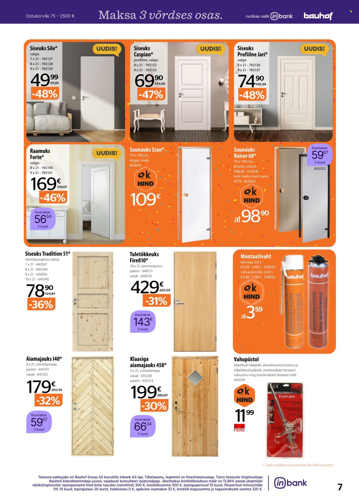 bauhof - Bauhof kliendileht - Kataloogipakkumised (5.08 - 3.09.2025) - page: 7