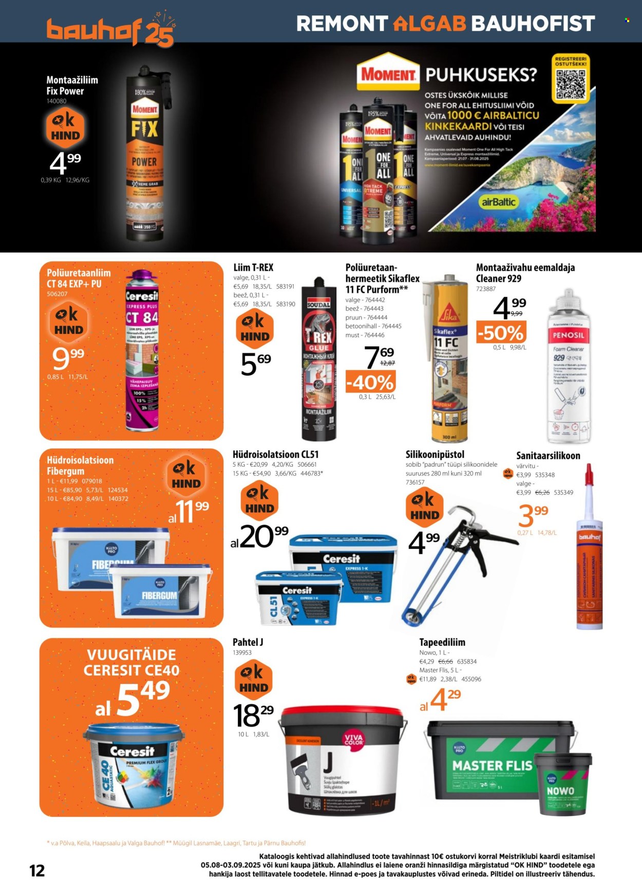 bauhof - Bauhof kliendileht - Kataloogipakkumised (5.08 - 3.09.2025) - page: 12