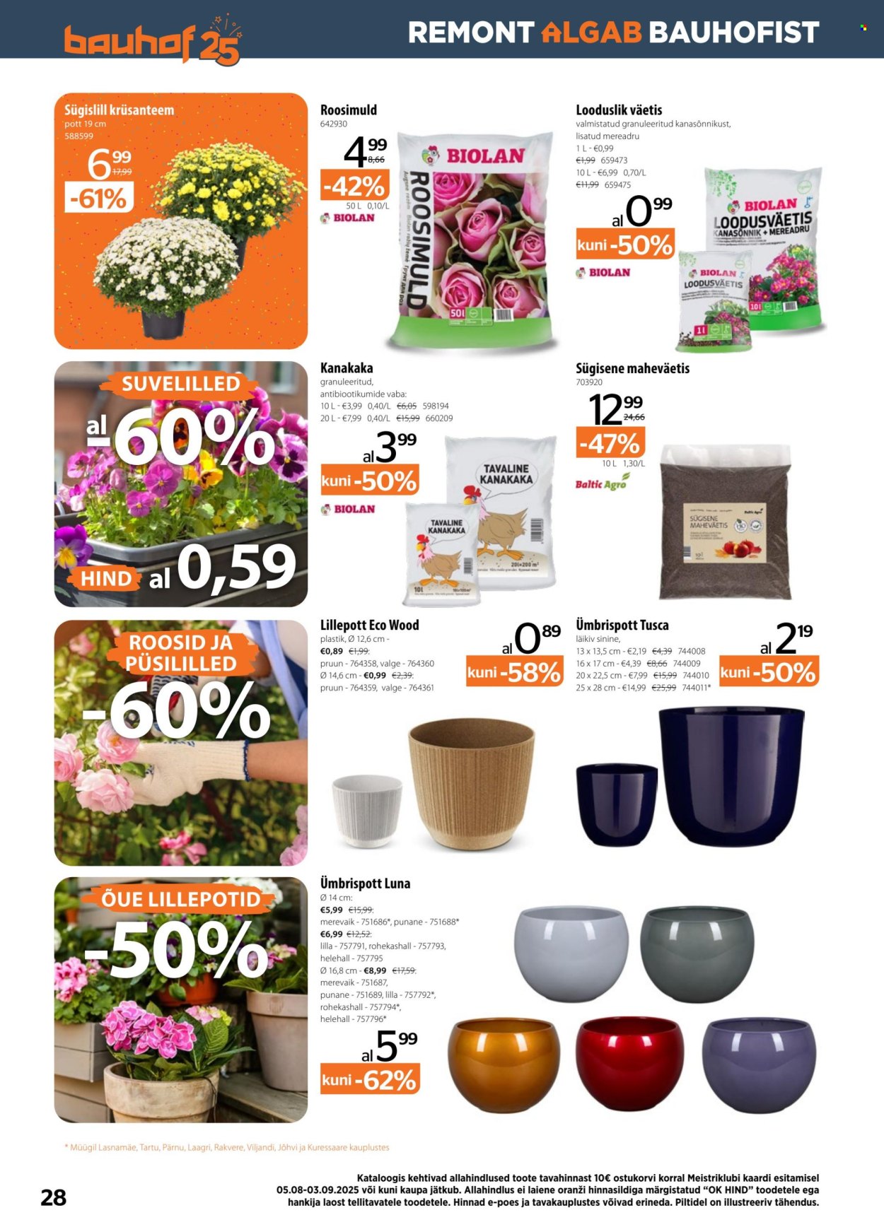 bauhof - Bauhof kliendileht - Kataloogipakkumised (5.08 - 3.09.2025) - page: 28
