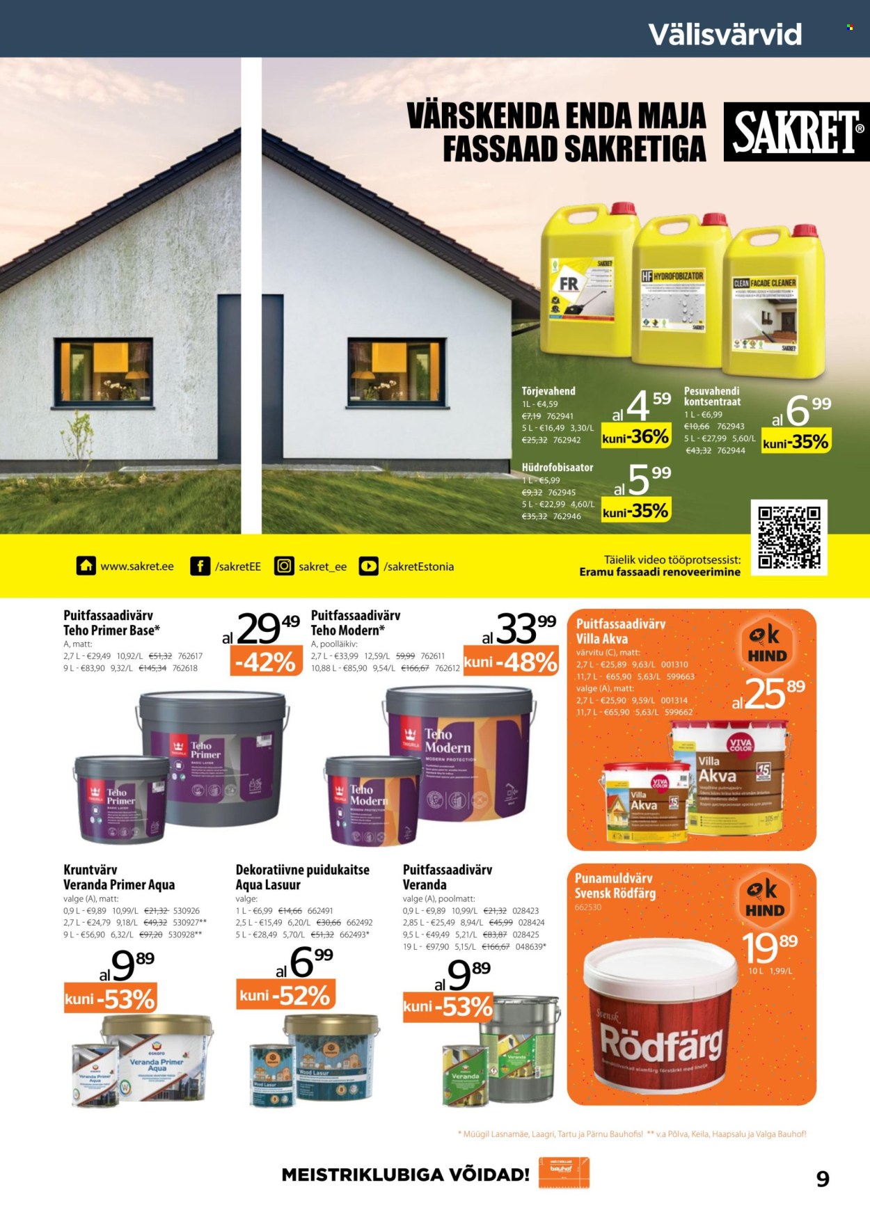 bauhof - Bauhof kliendileht - Kataloogipakkumised (5.08 - 3.09.2025) - page: 9