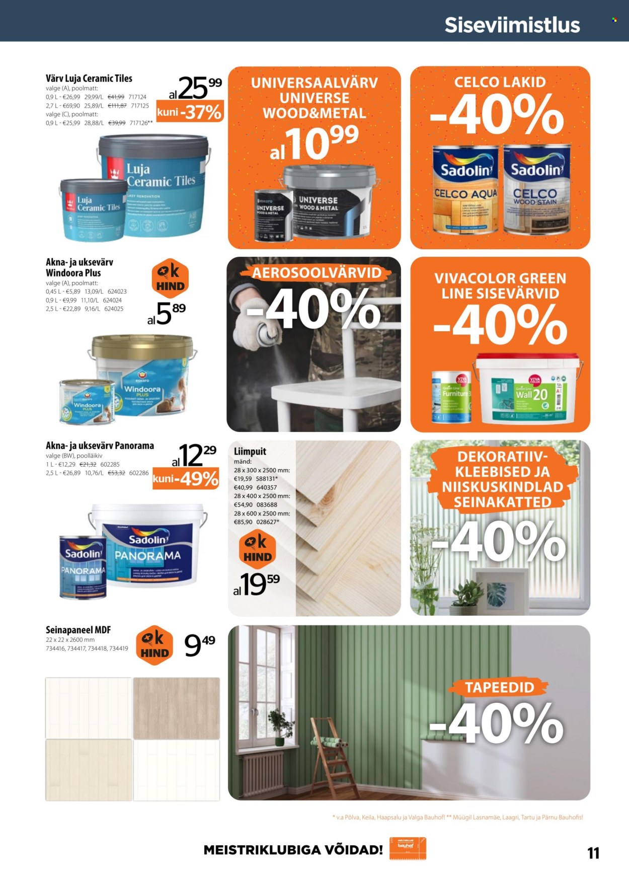 bauhof - Bauhof kliendileht - Kataloogipakkumised (5.08 - 3.09.2025) - page: 11