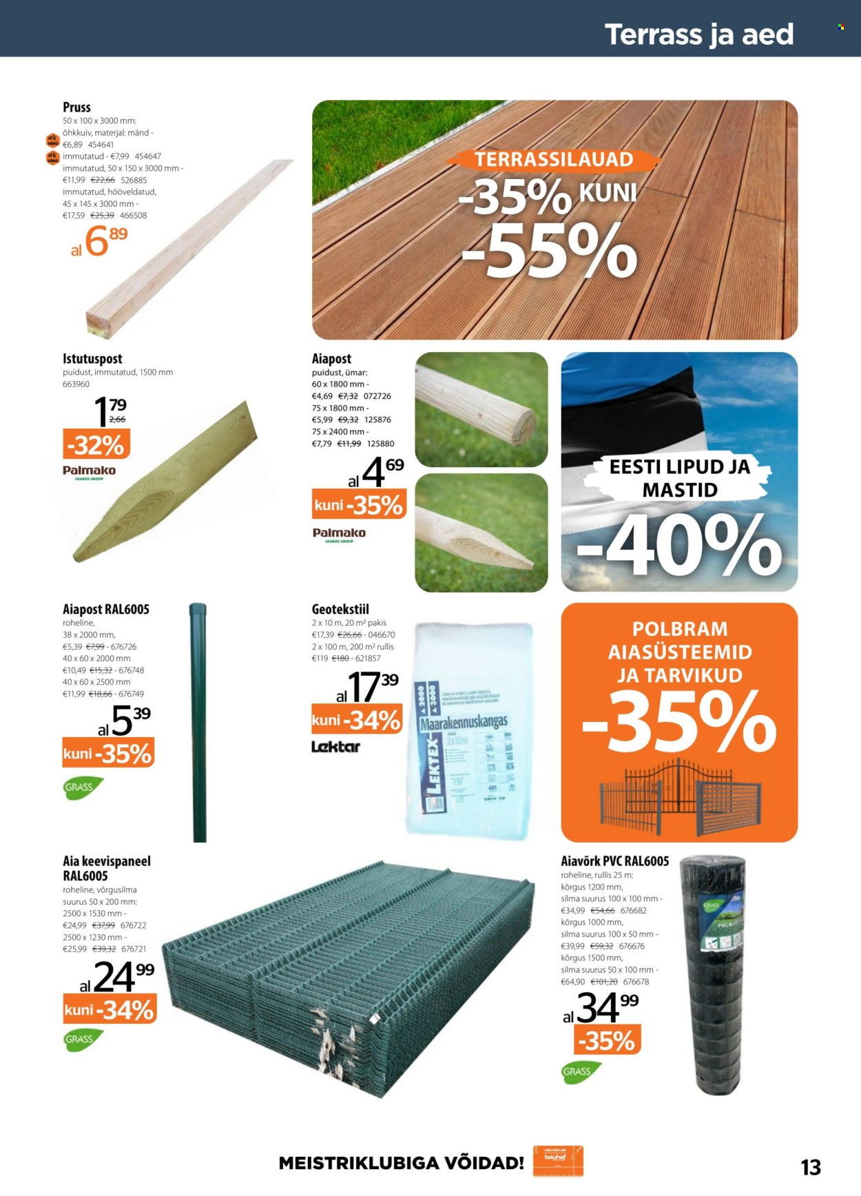 bauhof - Bauhof kliendileht - Kataloogipakkumised (5.08 - 3.09.2025) - page: 13