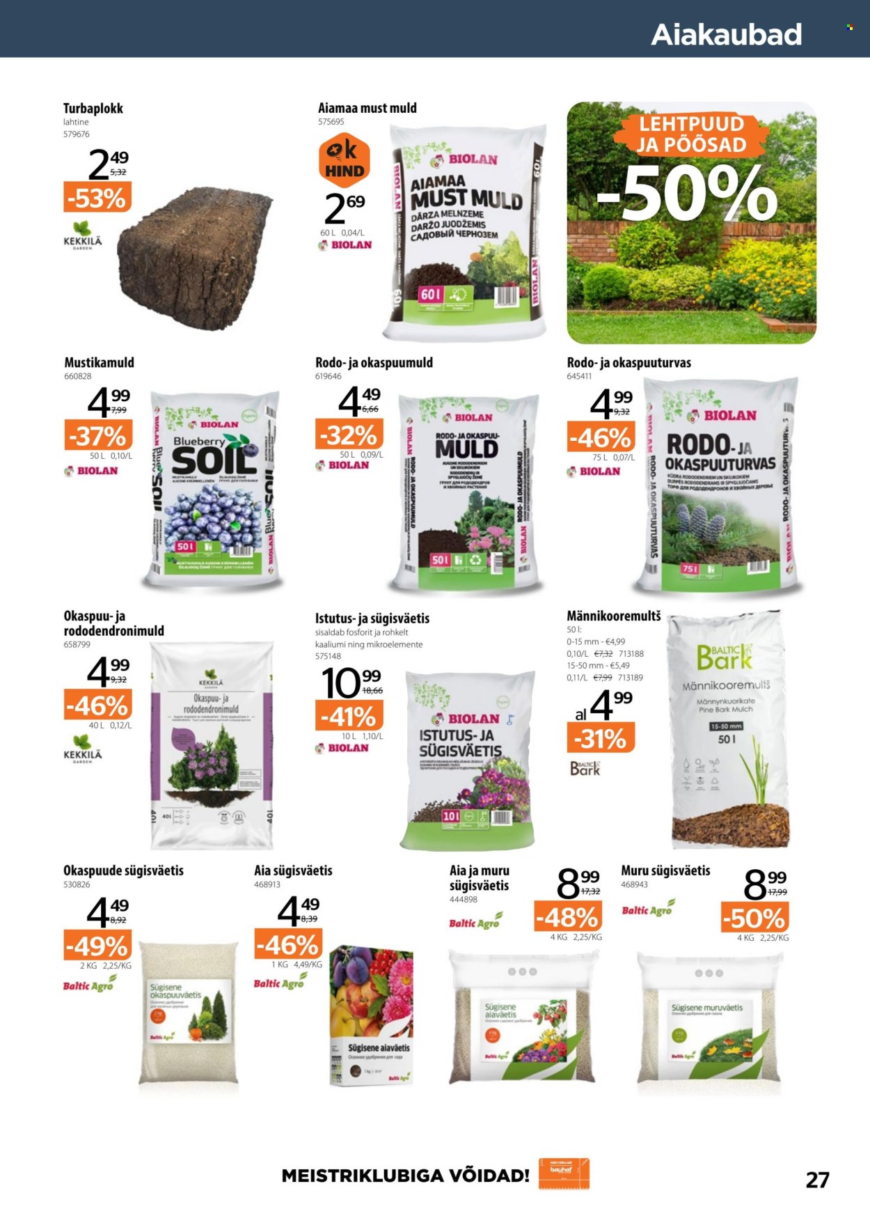 bauhof - Bauhof kliendileht - Kataloogipakkumised (5.08 - 3.09.2025) - page: 27