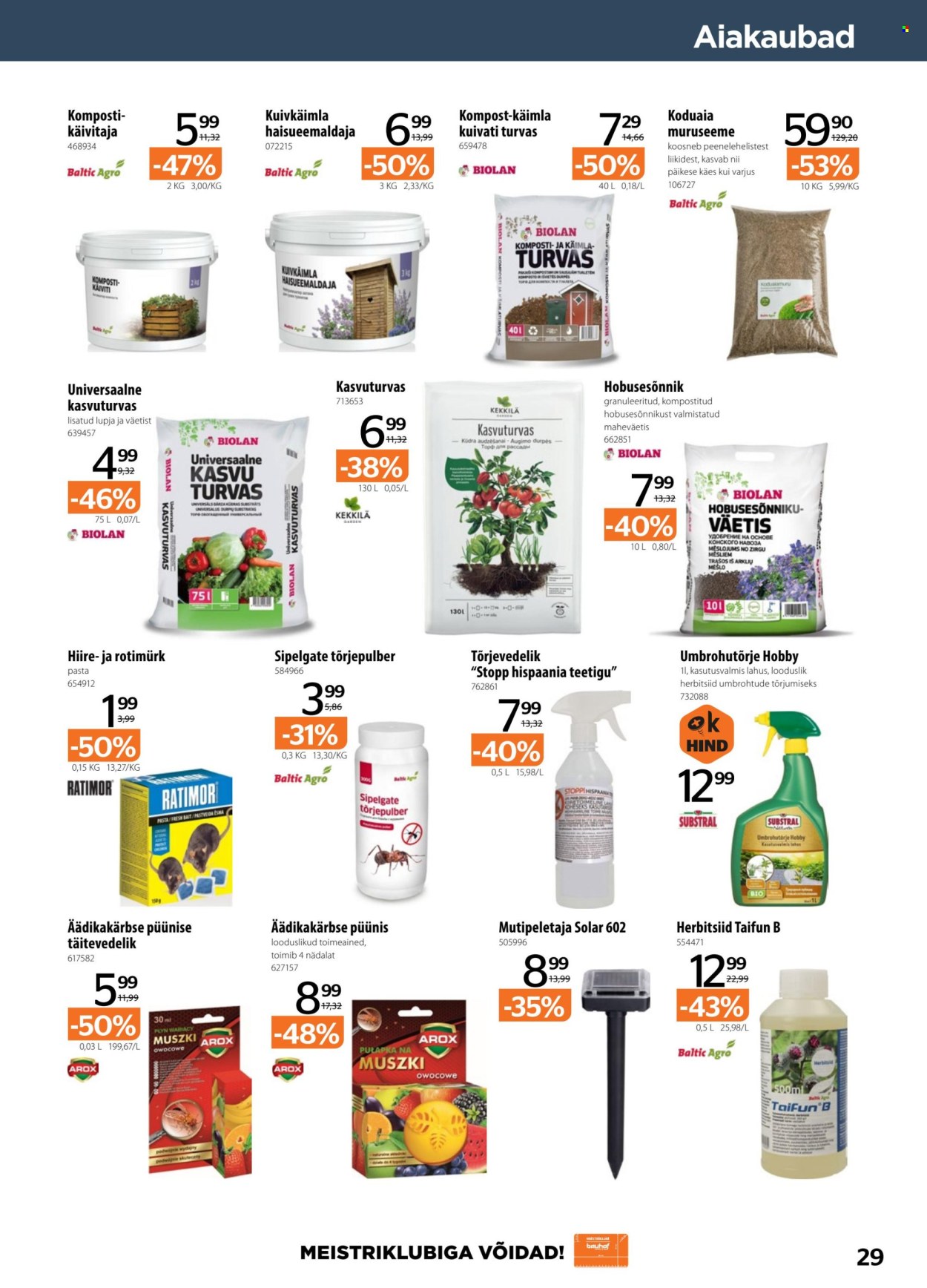 bauhof - Bauhof kliendileht - Kataloogipakkumised (5.08 - 3.09.2025) - page: 29