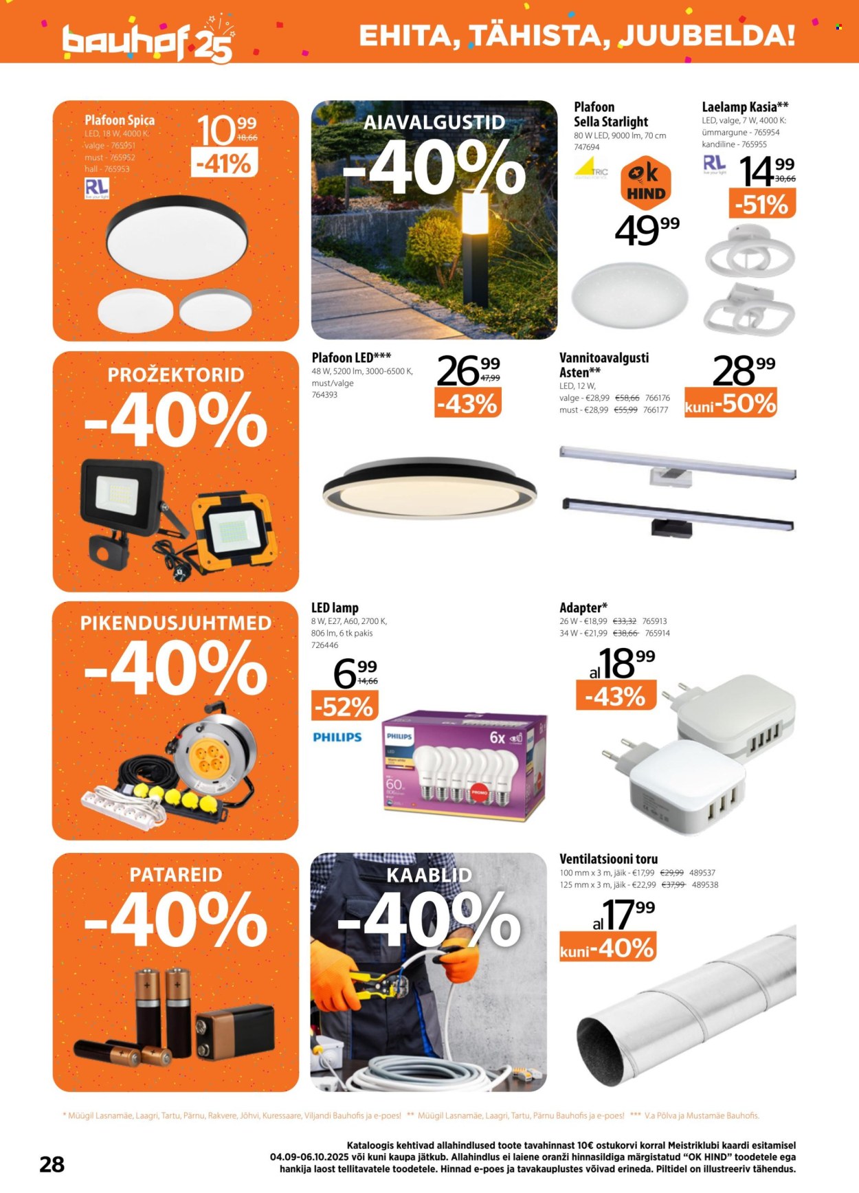 bauhof - Bauhof kliendileht (4.09 - 6.10.2025) - page: 28