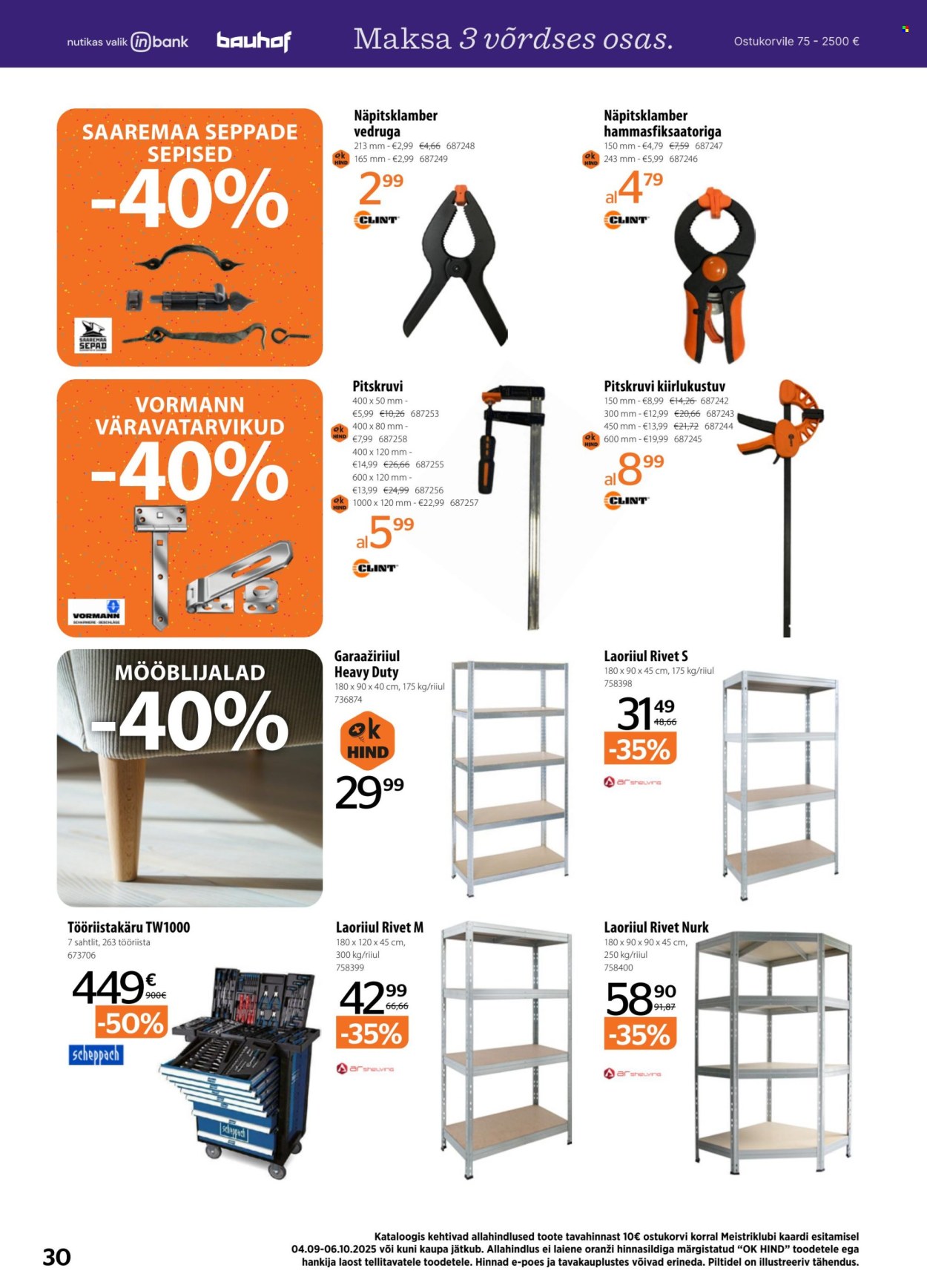 bauhof - Bauhof kliendileht (4.09 - 6.10.2025) - page: 30