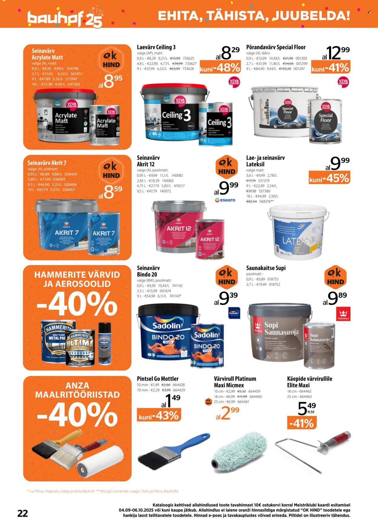 bauhof - Bauhof kliendileht (4.09 - 6.10.2025) - page: 22