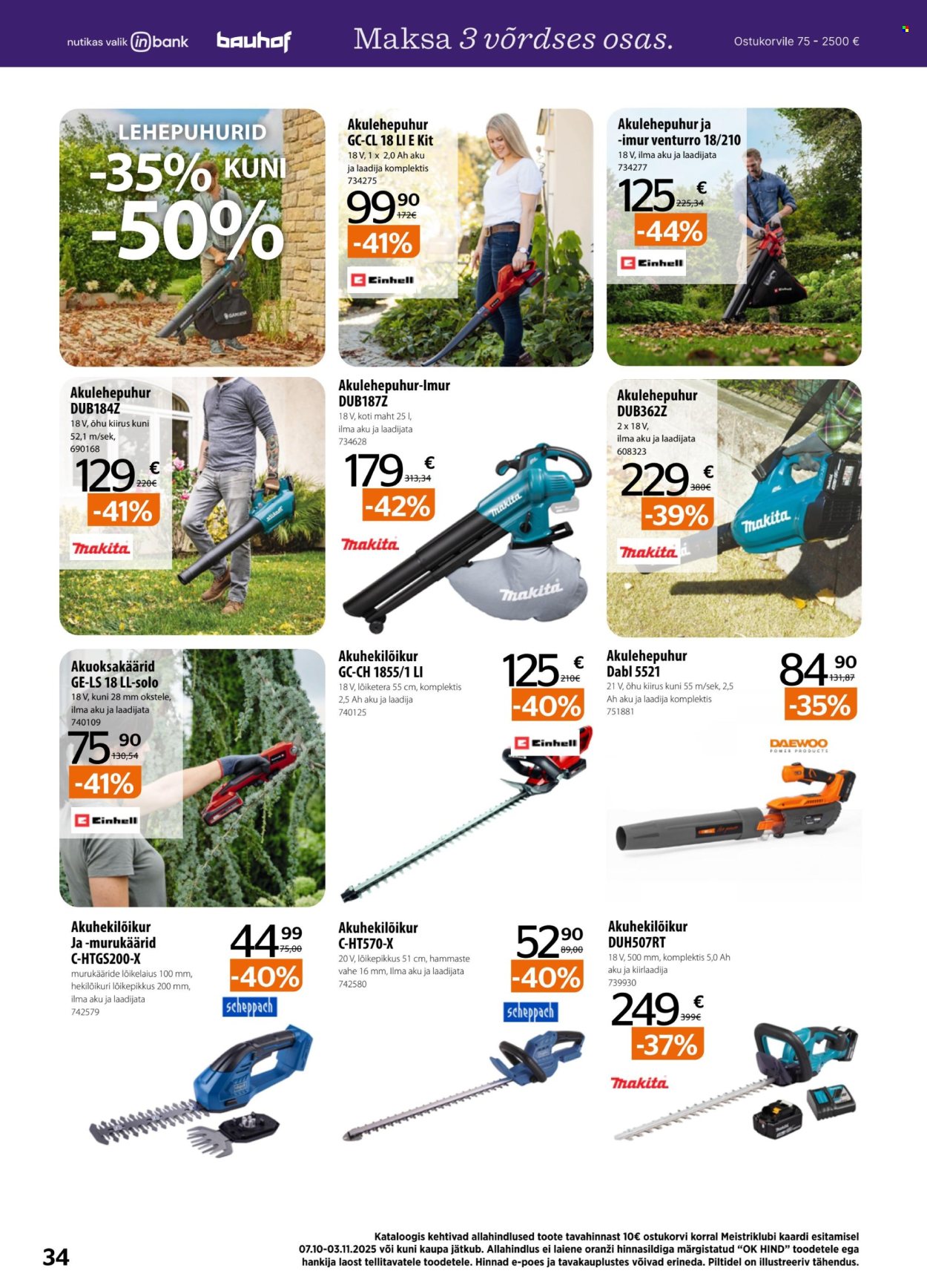 bauhof - Bauhof kliendileht - BAUHOF kliendileht (7.10 - 3.11.2025) - page: 34