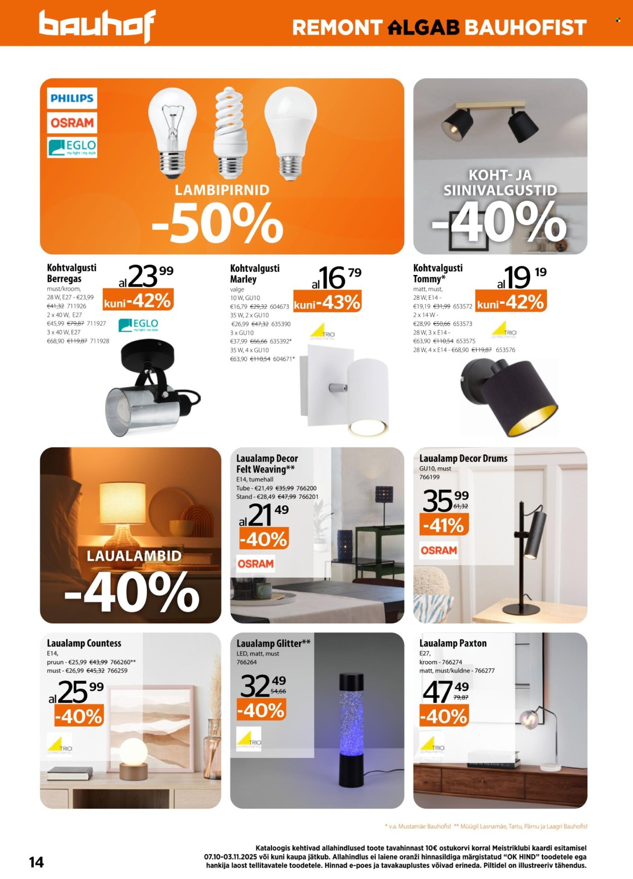bauhof - Bauhof kliendileht - BAUHOF kliendileht (7.10 - 3.11.2025) - page: 14