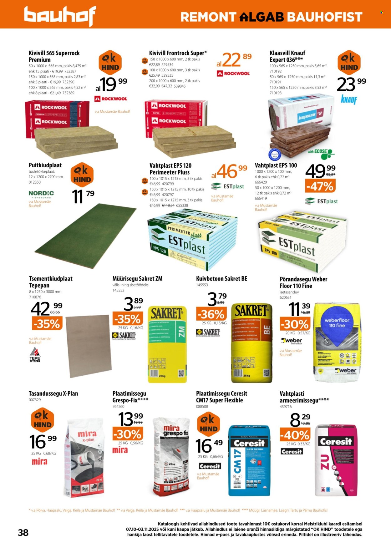 bauhof - Bauhof kliendileht - BAUHOF kliendileht (7.10 - 3.11.2025) - page: 38