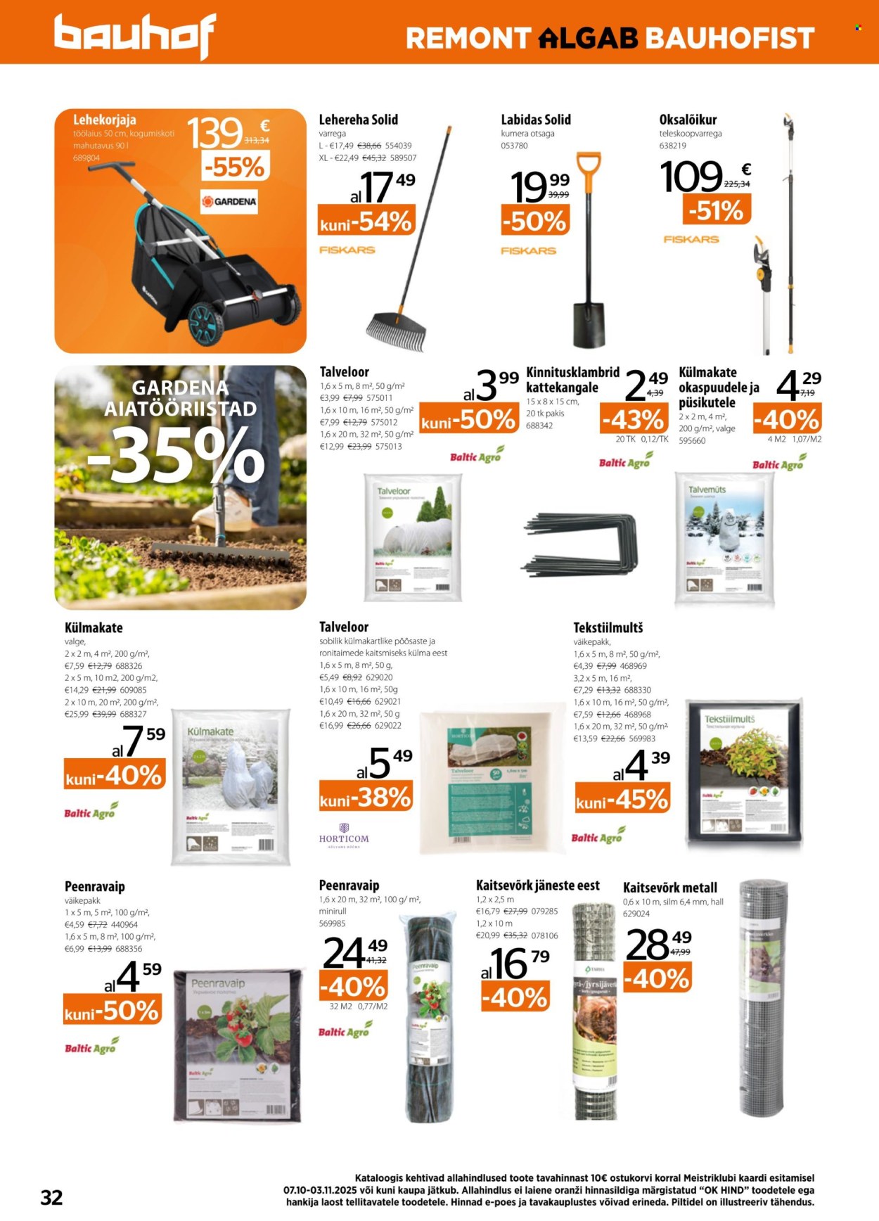 bauhof - Bauhof kliendileht - BAUHOF kliendileht (7.10 - 3.11.2025) - page: 32