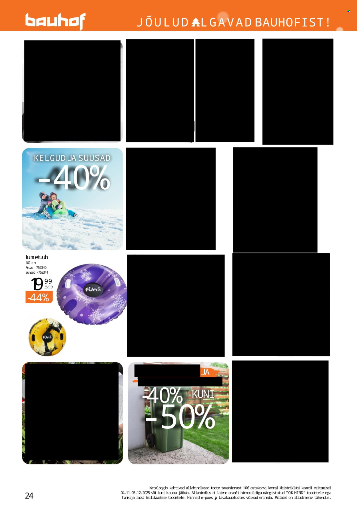 bauhof - Bauhof kliendileht - JÕULUD ALGAVAD BAUHOFIST! (4.11 - 31.12.2025) - page: 24